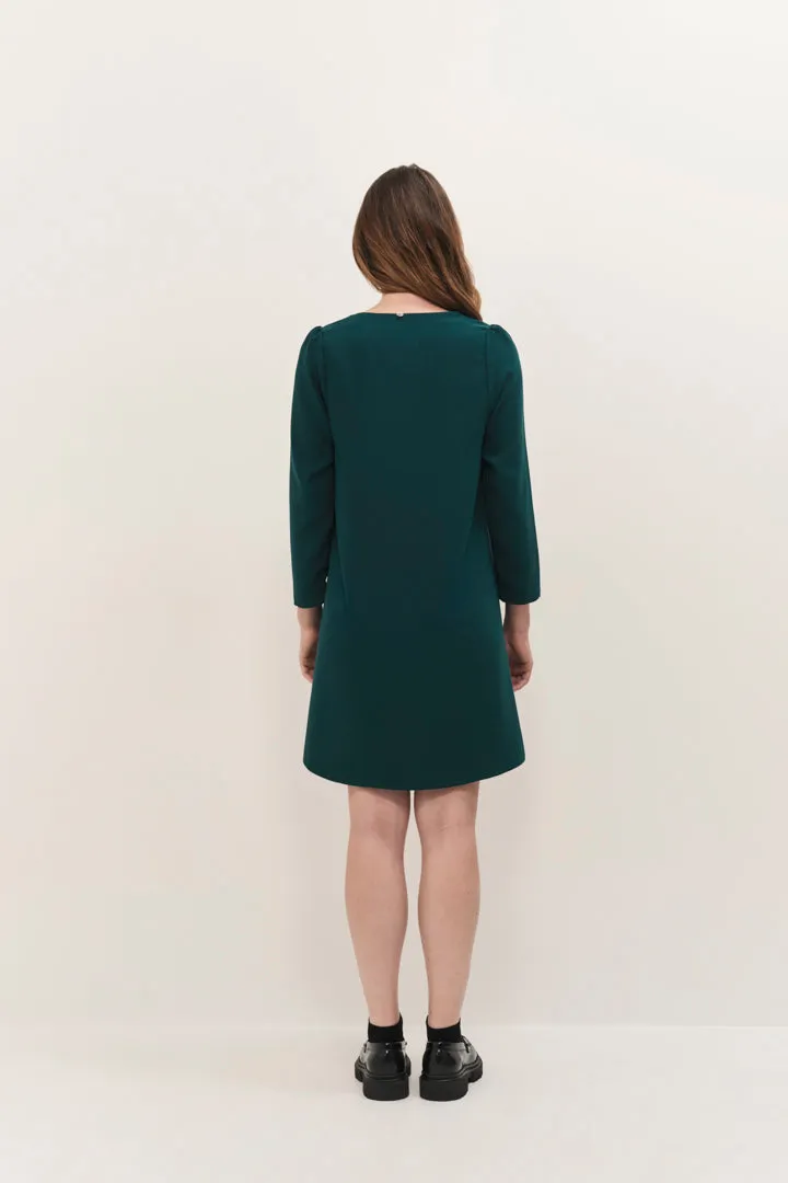 RIOMI  - Robe evergreen fluide forme évasée