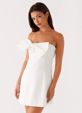 Riva Mini Dress - White Bohemian vibe