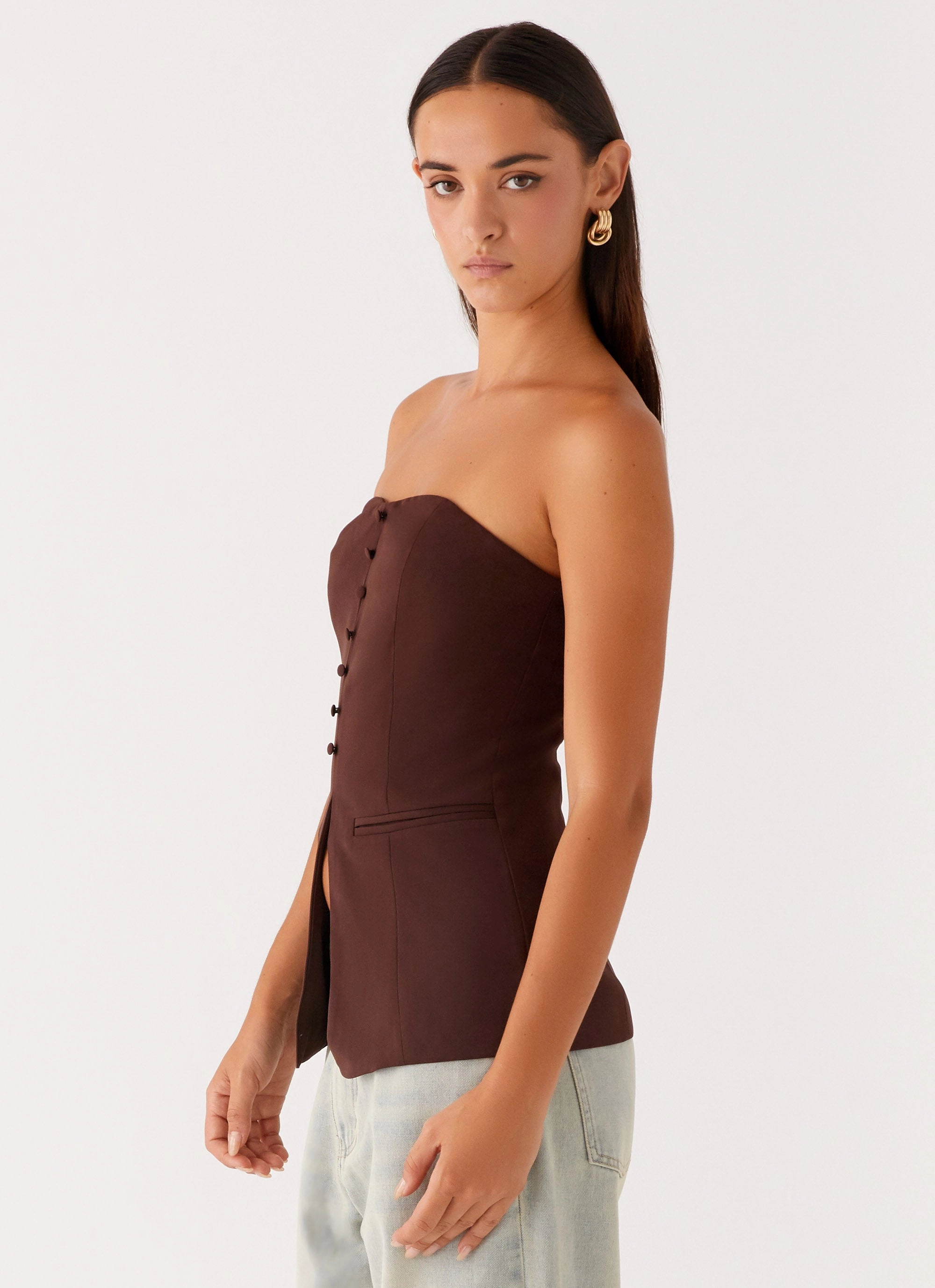 Riveria Strapless Top - Chocolate Professional Cut