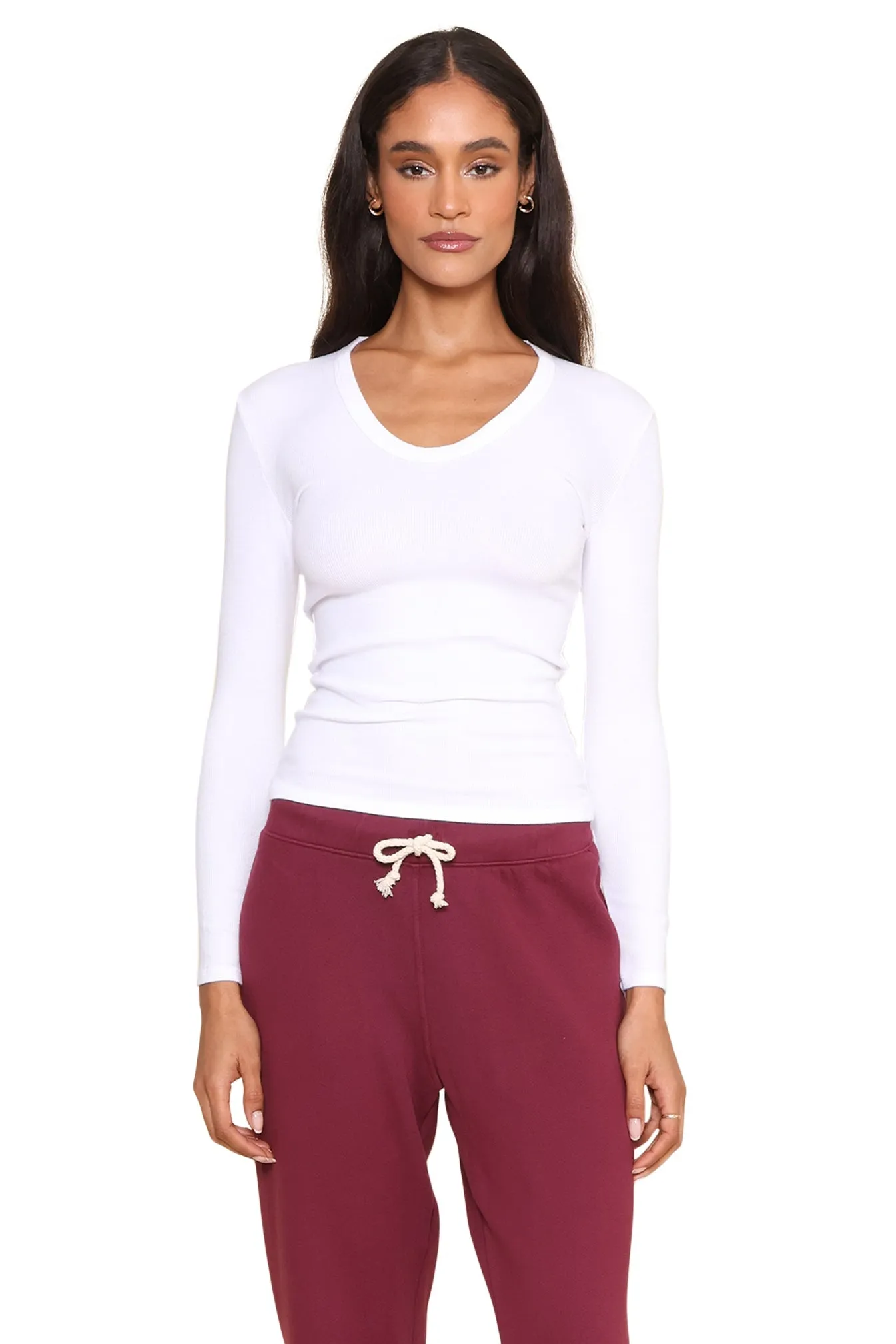 Robyn Scoop Neck DoubleStitched Hemming Anti Pill Surface