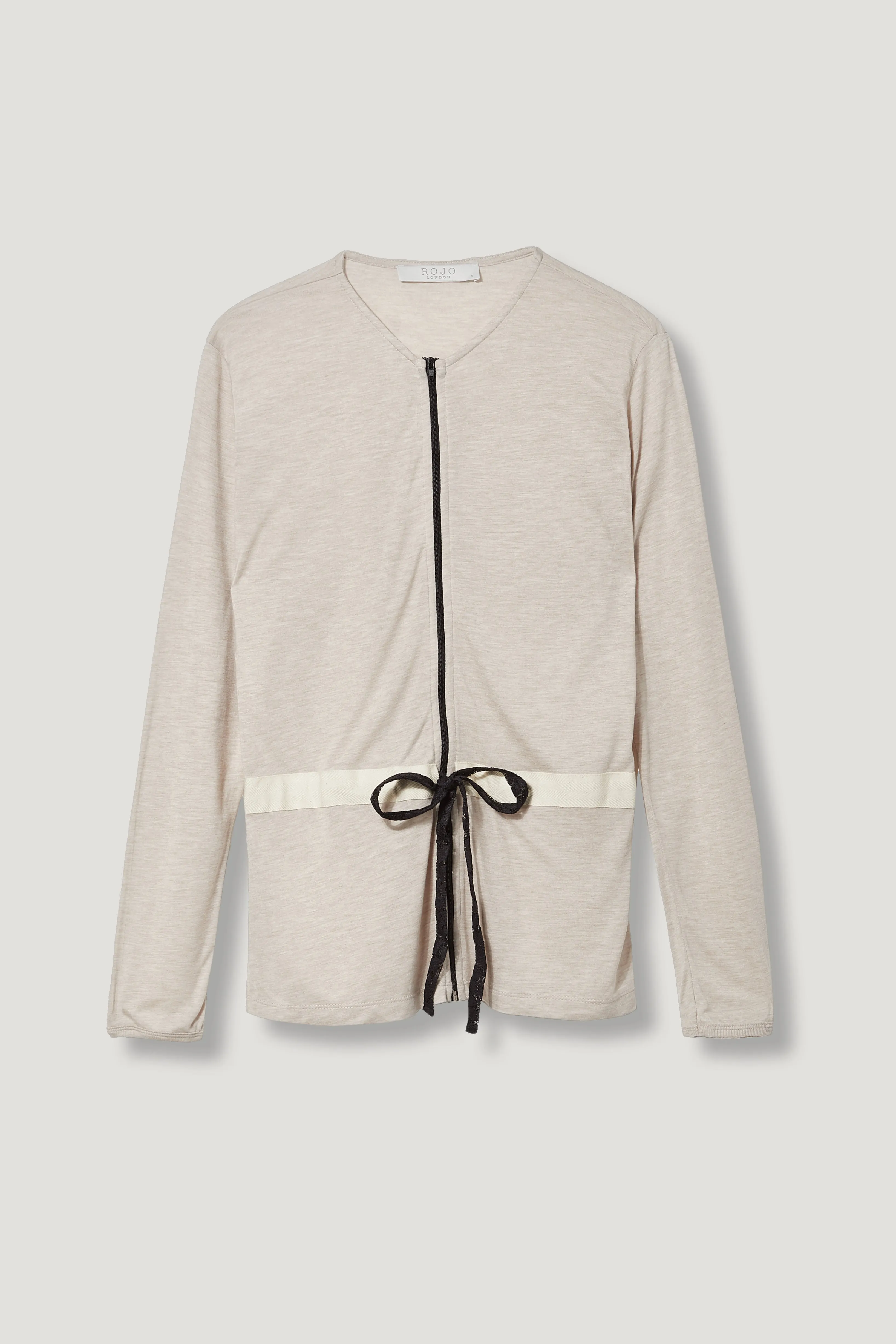 Rojo London Lacy Oatmeal Nightgown & Zip Up Sweater
