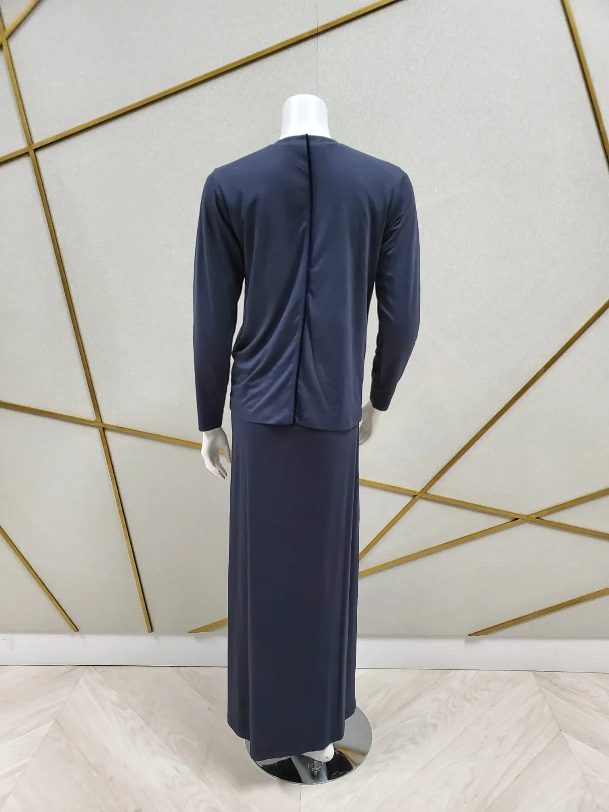 Rojo London Wrap Modal Navy Nightgown & Lounge Top