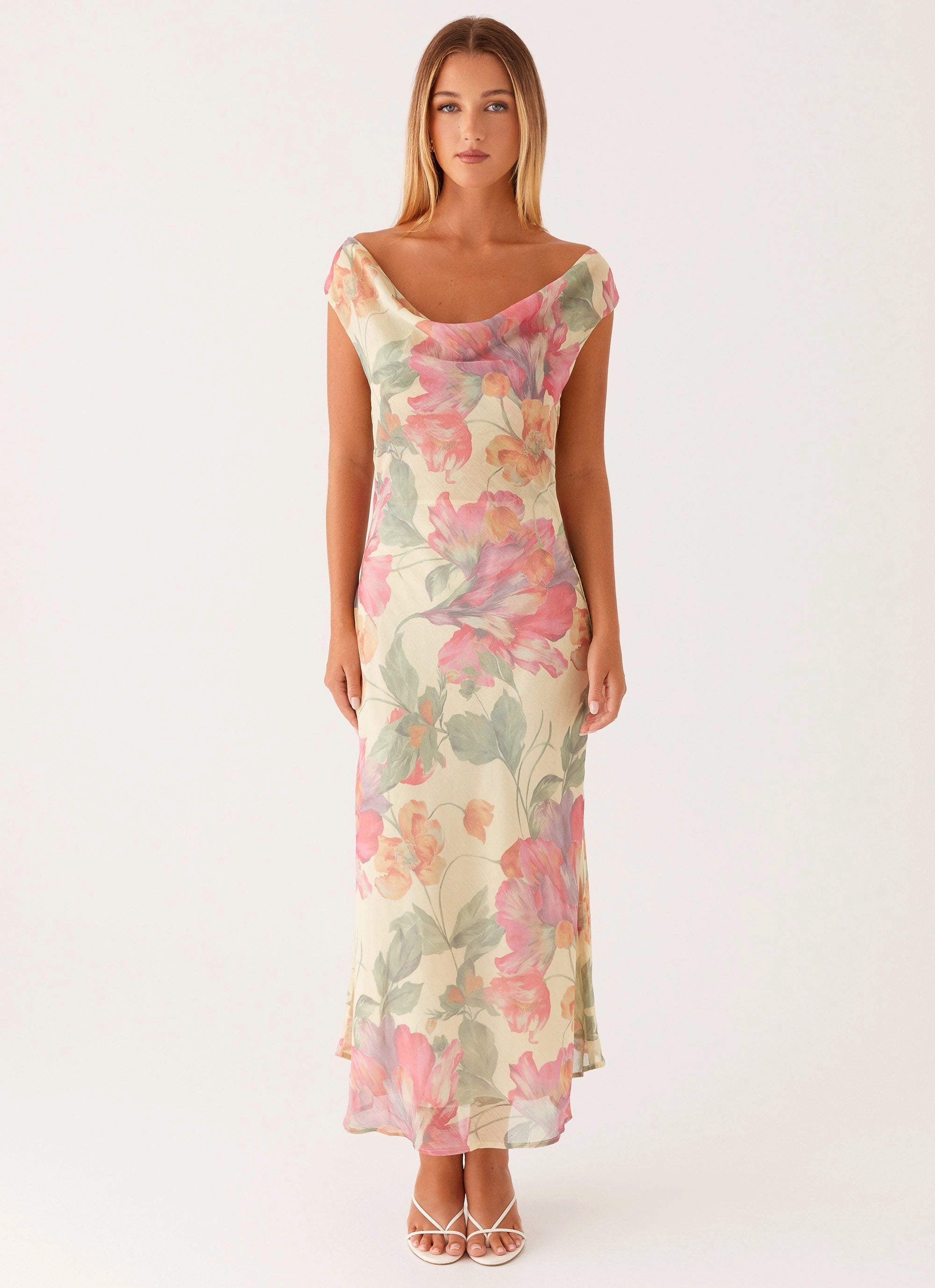 Workwear Role Model Maxi Dress - Yellow Peony