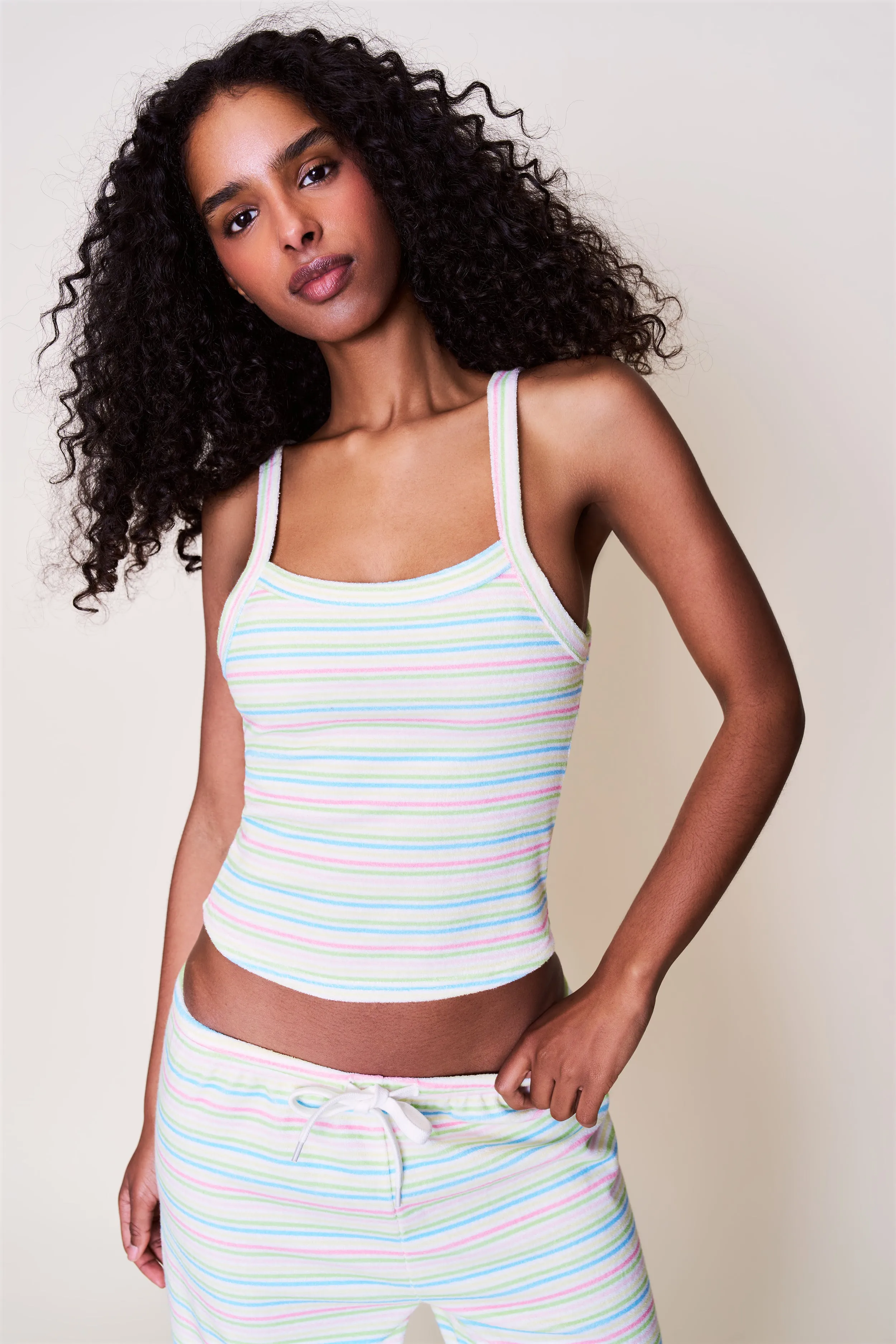 Reinforced Shoulder Panels SustainableBlend Dani Terry Tank