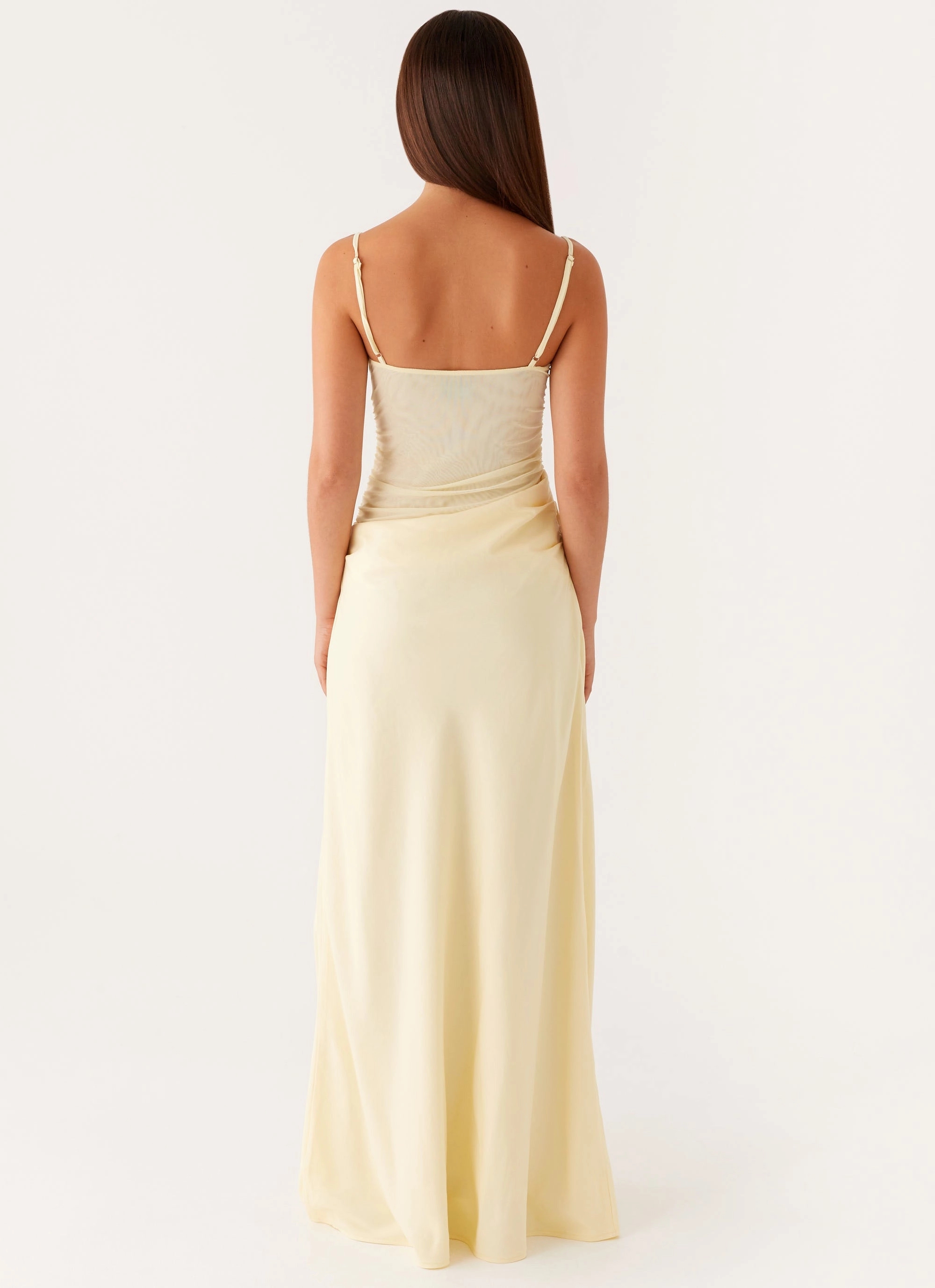 Romy Maxi Dress - Yellow Neutral-Shade Feminine Layers