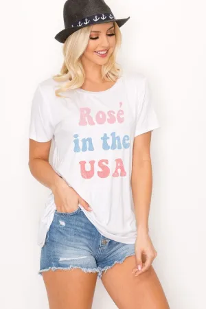 Lightweight Jacket RollUpCuff Ros?? In The USA Graphic Tee