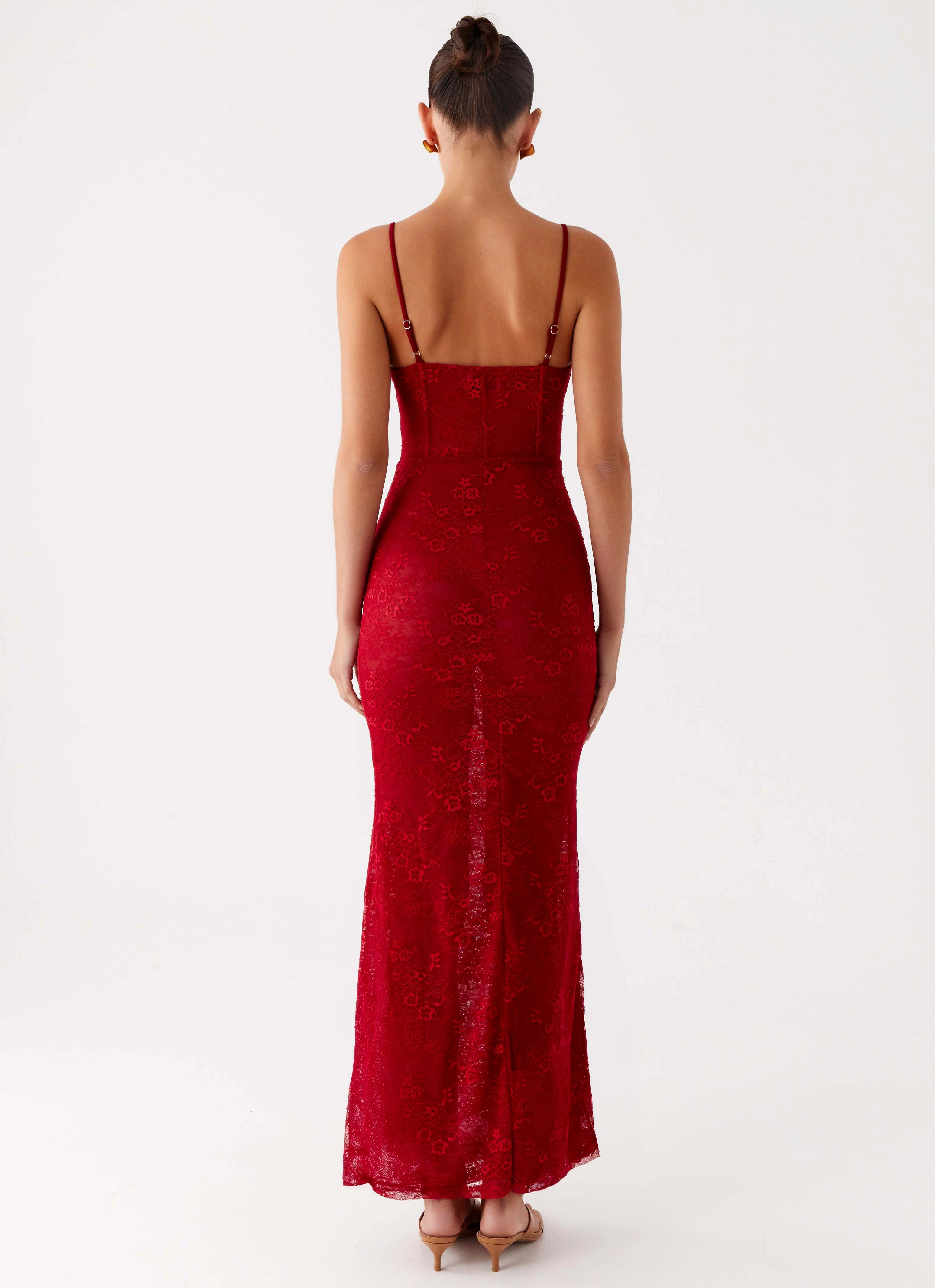 Rosa Corset Maxi Dress - Red Summer Wardrobe