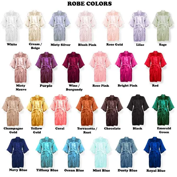 Rosie Template Personalized Robes - Custom Robes for Women & Girls - Sizes 3T-6XL