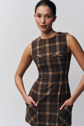 Modern-style Rowan Tartan Dress