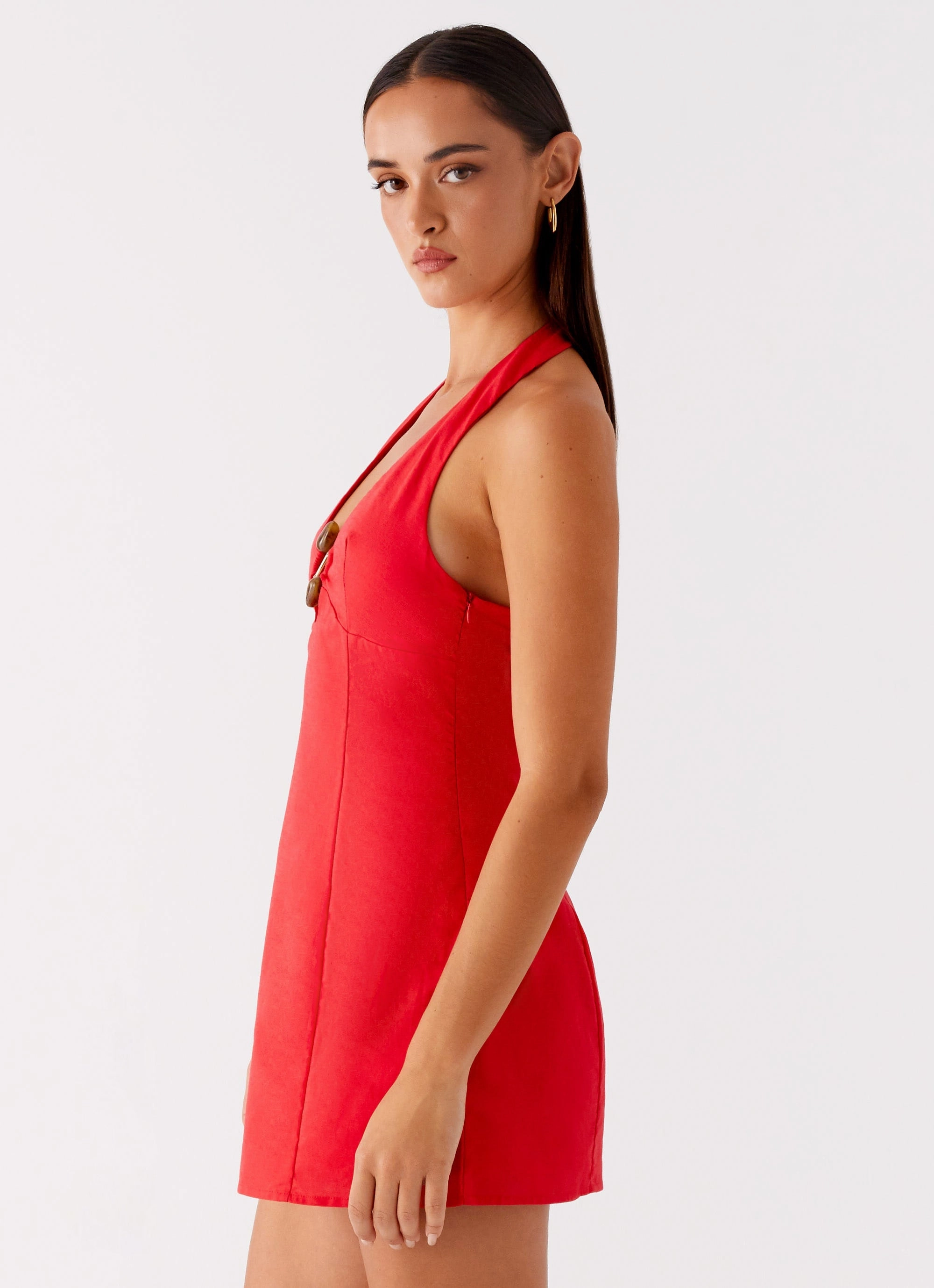 Relaxed Look Roxe Mini Dress - Red