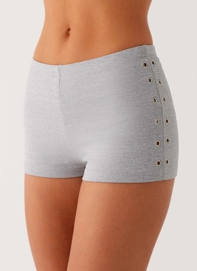 Roxy Mini Shorts - Grey Thermal Insulation Layer