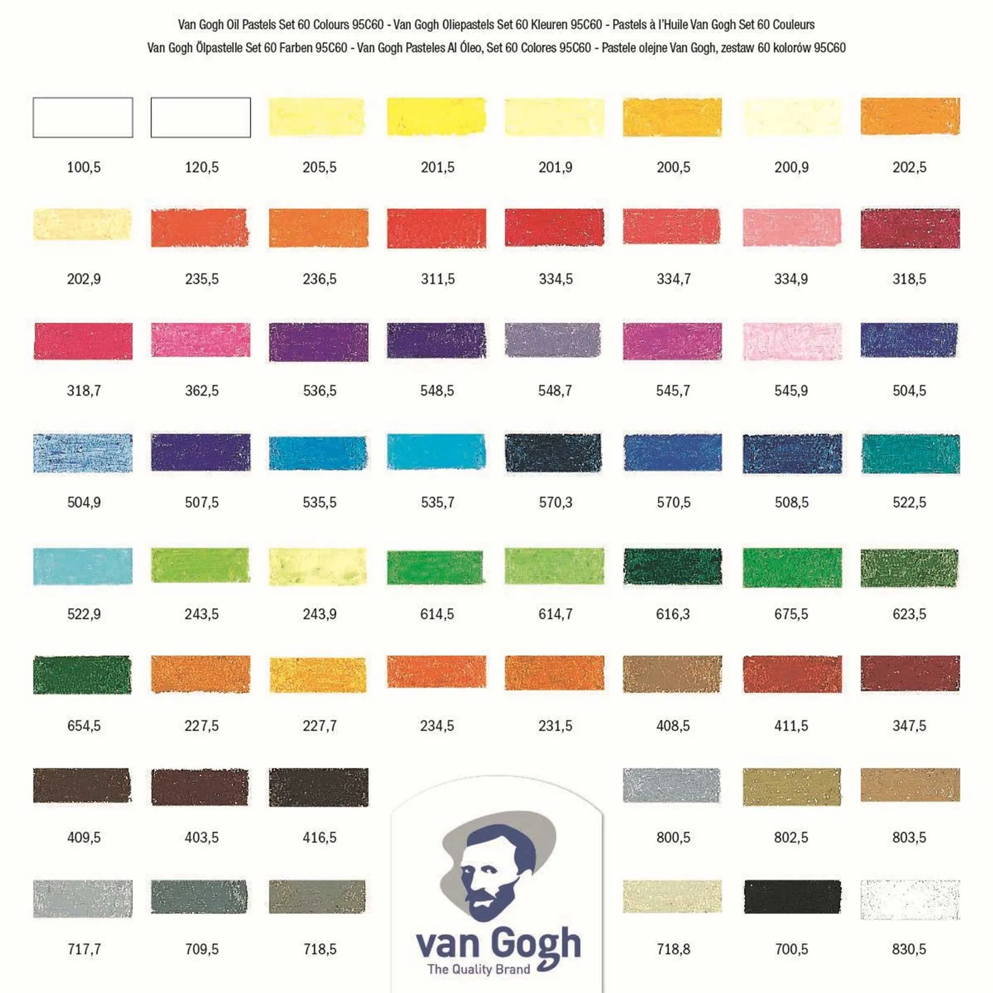 Royal Talens Van Gogh Soft Pastel - Urban Landscape Selection - Set of 60 Colours