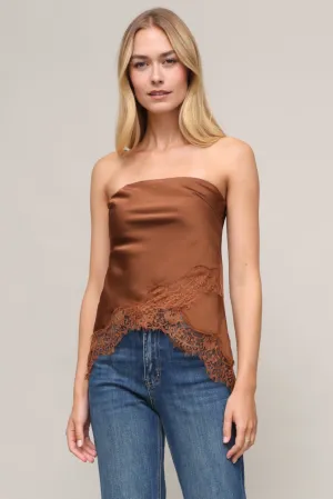 Breathable Lining UVProtectionCoating Roxy Strapless Lace Top