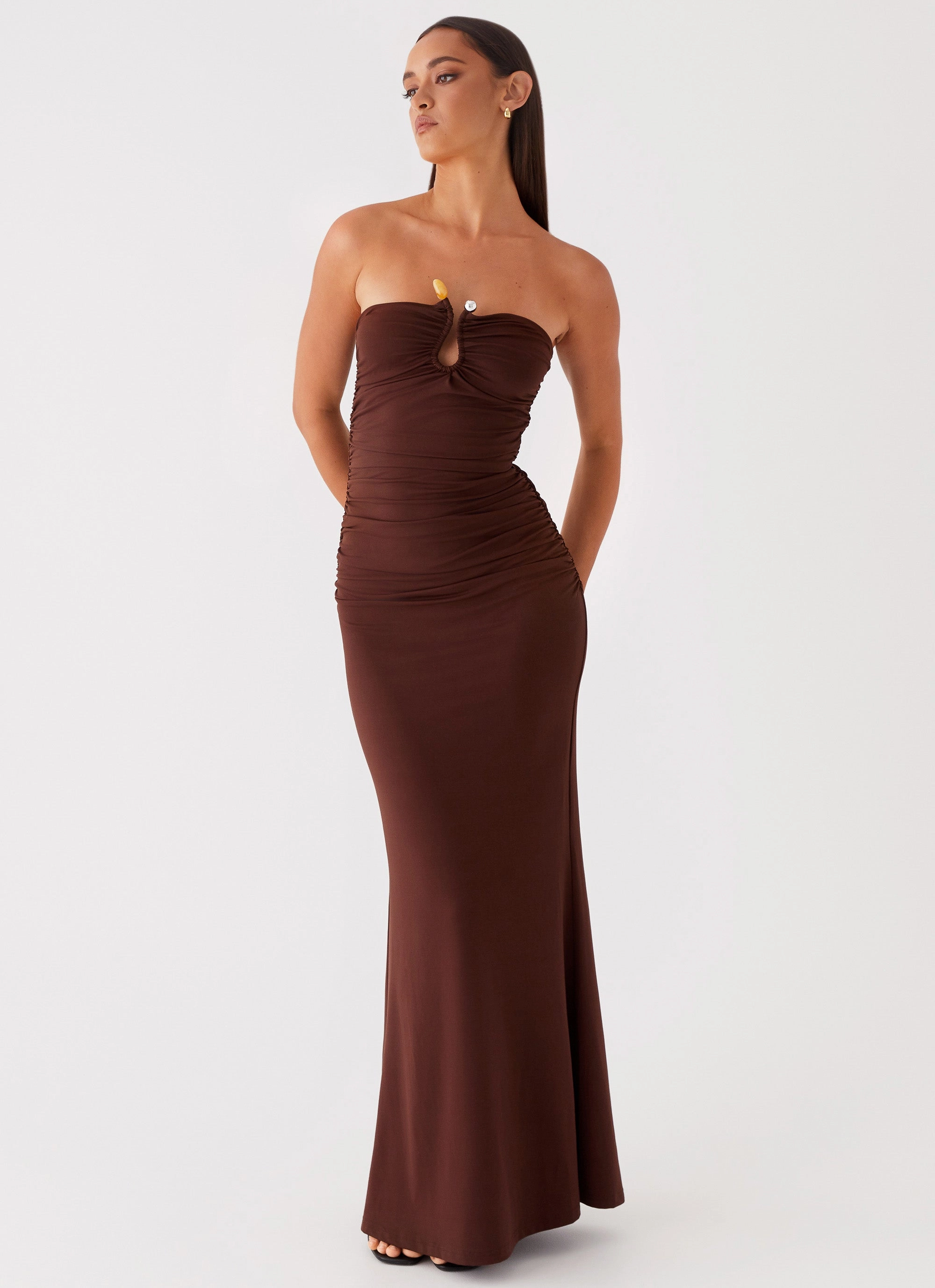 Work Comfort Rudy Maxi Dress - Brown