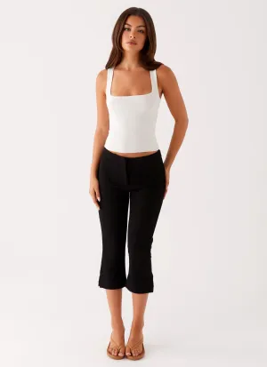 AbrasionResistantPanels Rue Capri Pants - Black