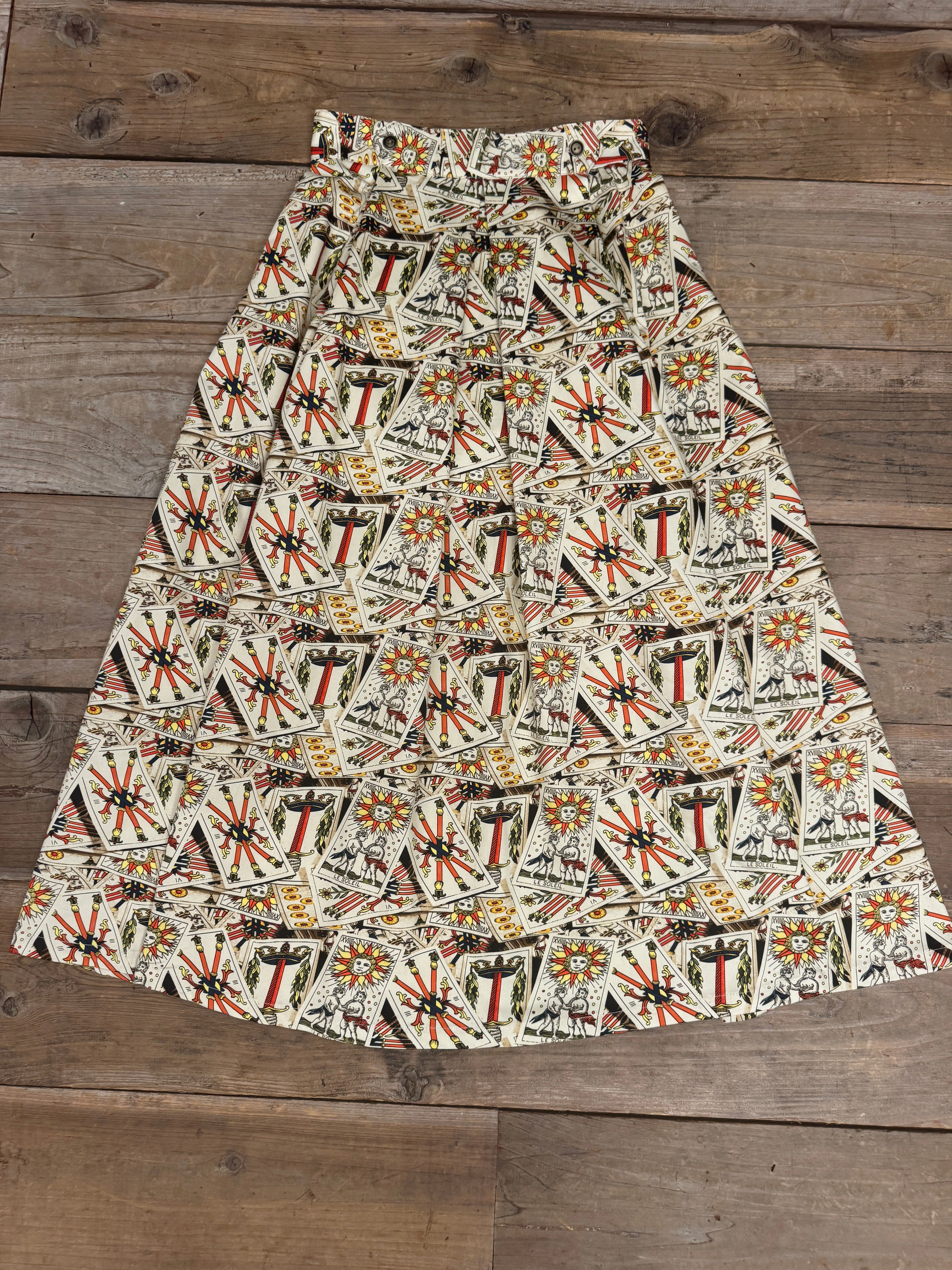 Trendy Comfort Packable Fit Rue Skirt in Cotton Tarot