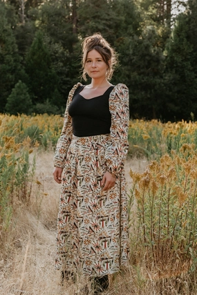 Dynamic Fit Rue Skirt in Cotton Tarot