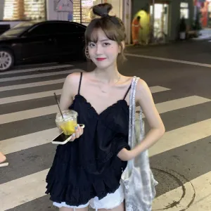 Ruffle Trim Camisole Top