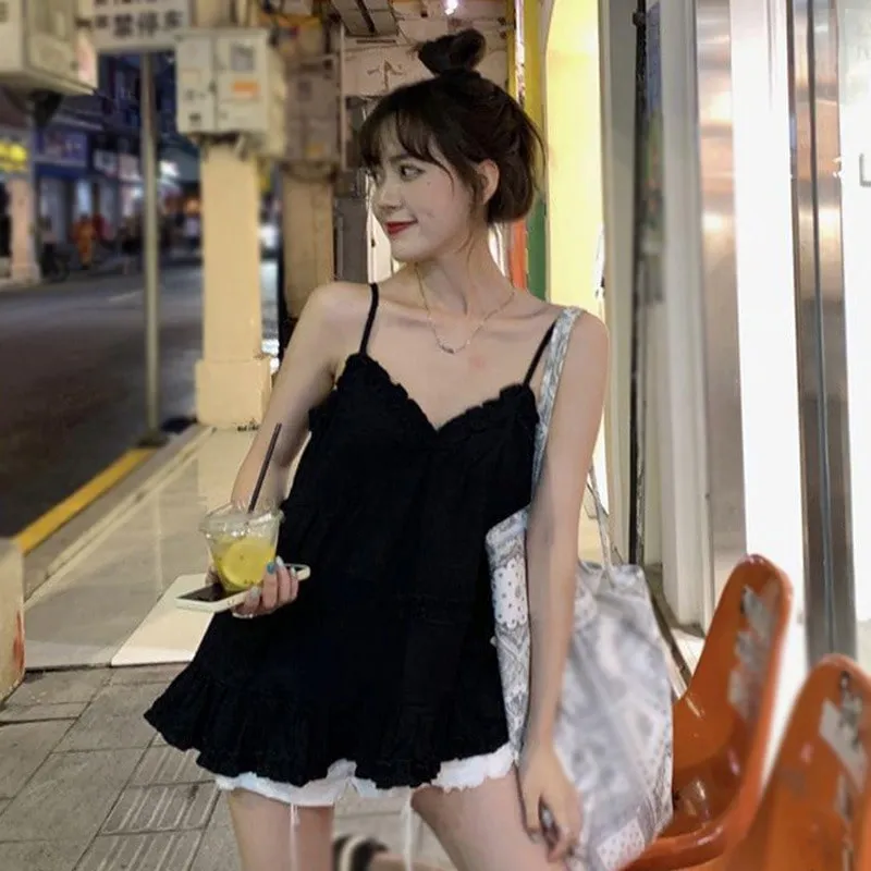 Ruffle Trim Camisole Top