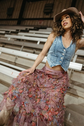 Ruffle It Up Mesh Skirt Outfit Mix Personality Style