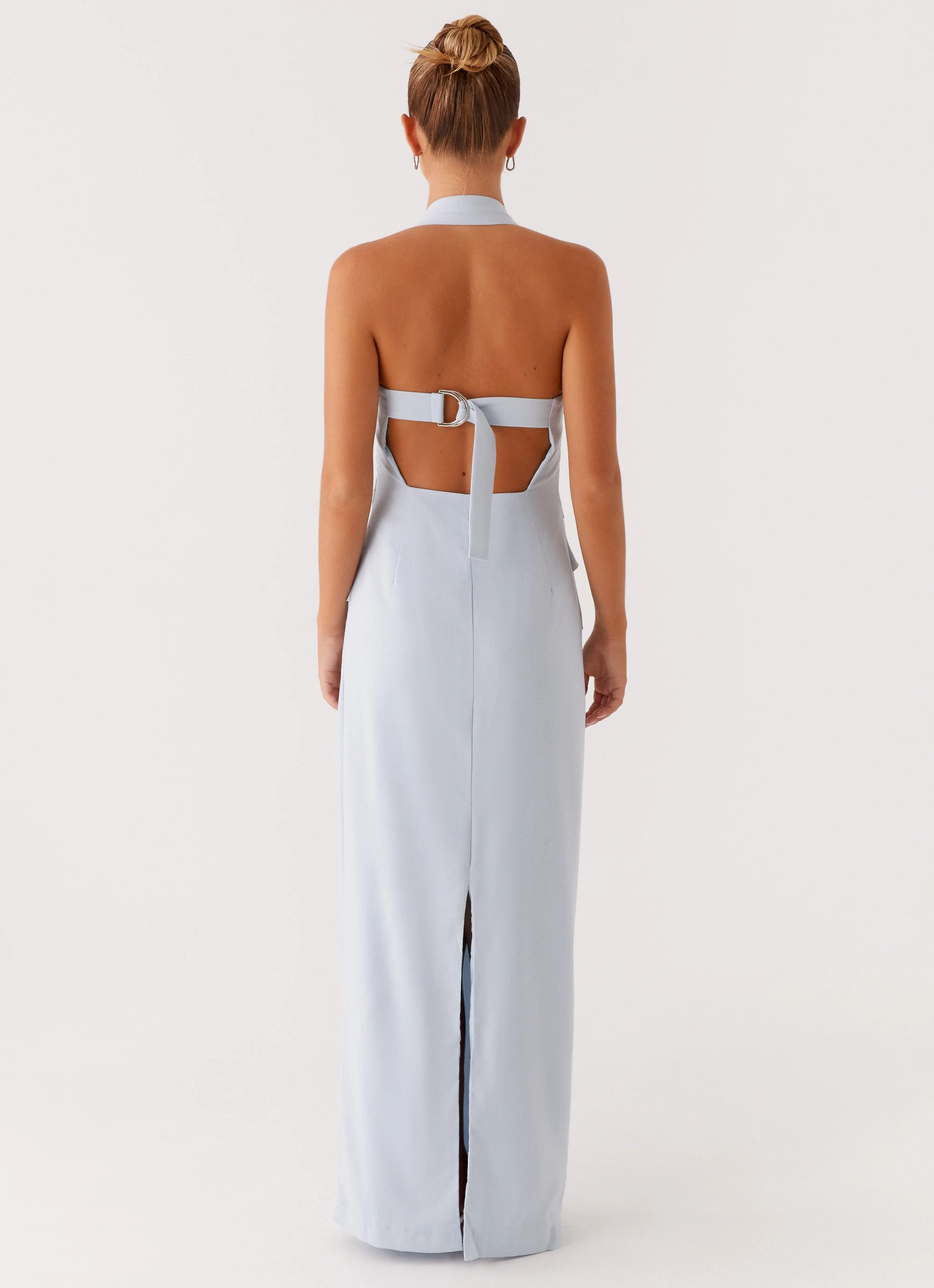 Rumour Has it Maxi Dress - Blue Versatile Look Office Friendly