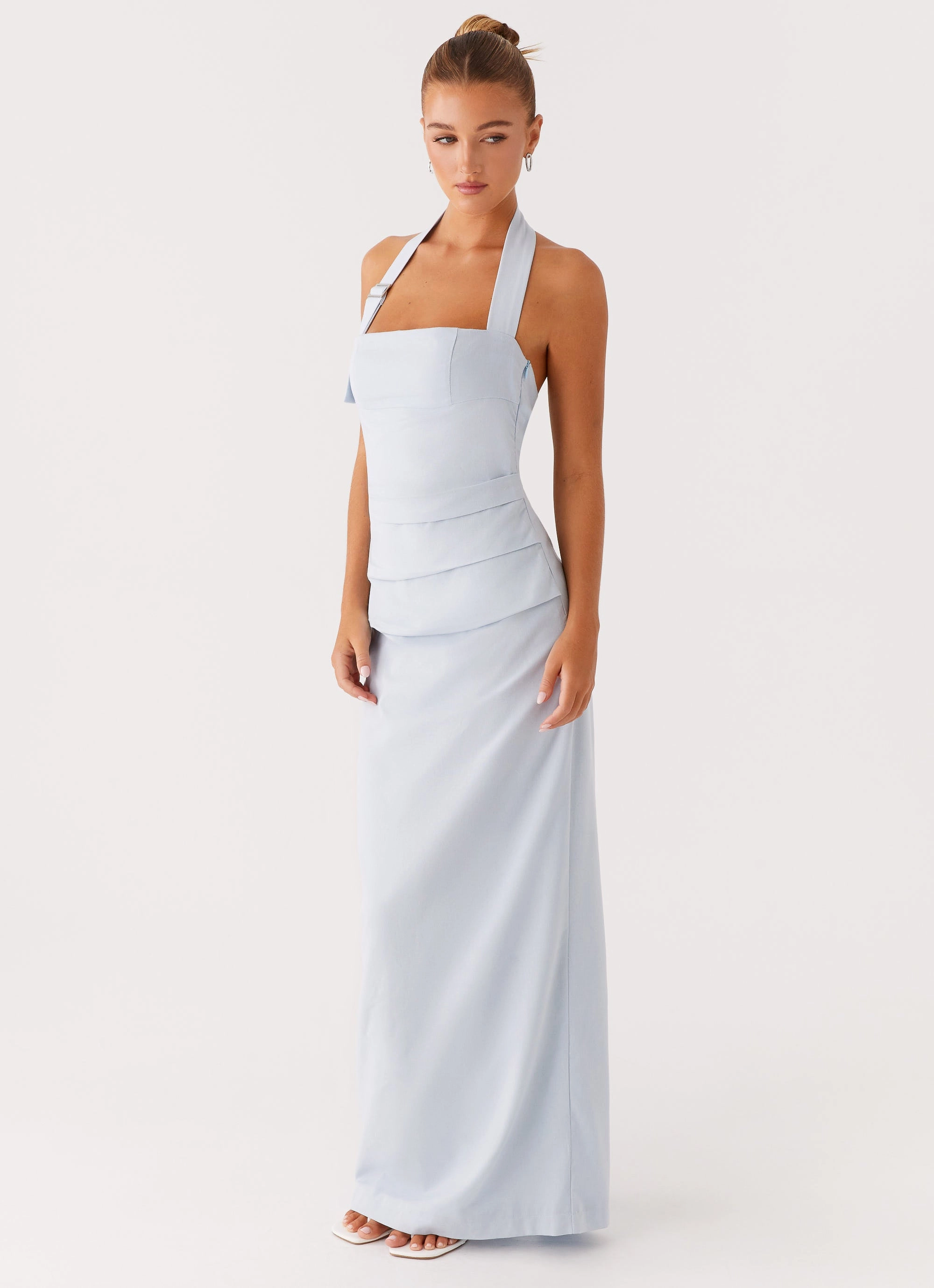 Premium Look Rumour Has it Maxi Dress - Blue