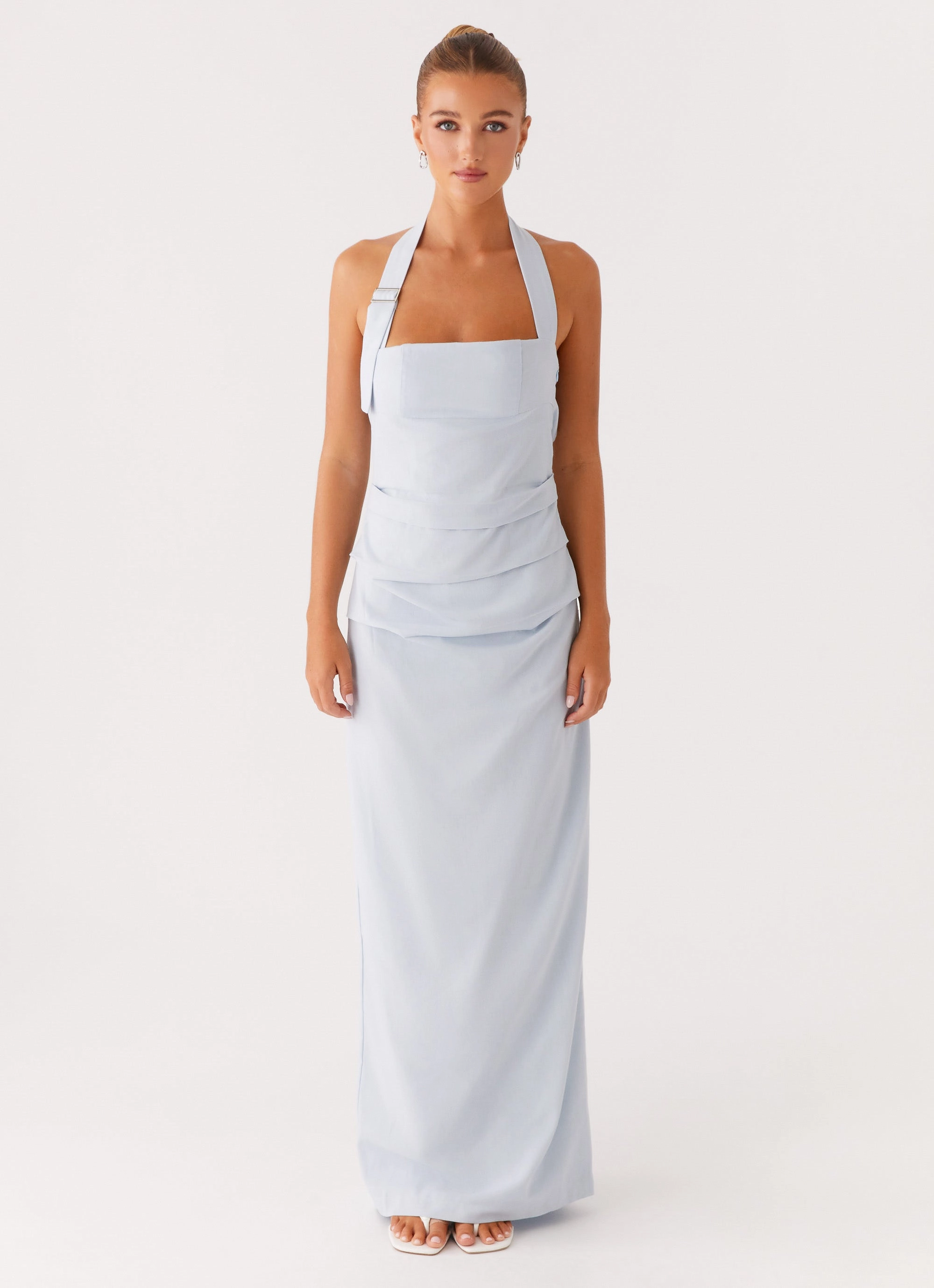 Gentle Fit Cruise-Wear Rumour Has it Maxi Dress - Blue
