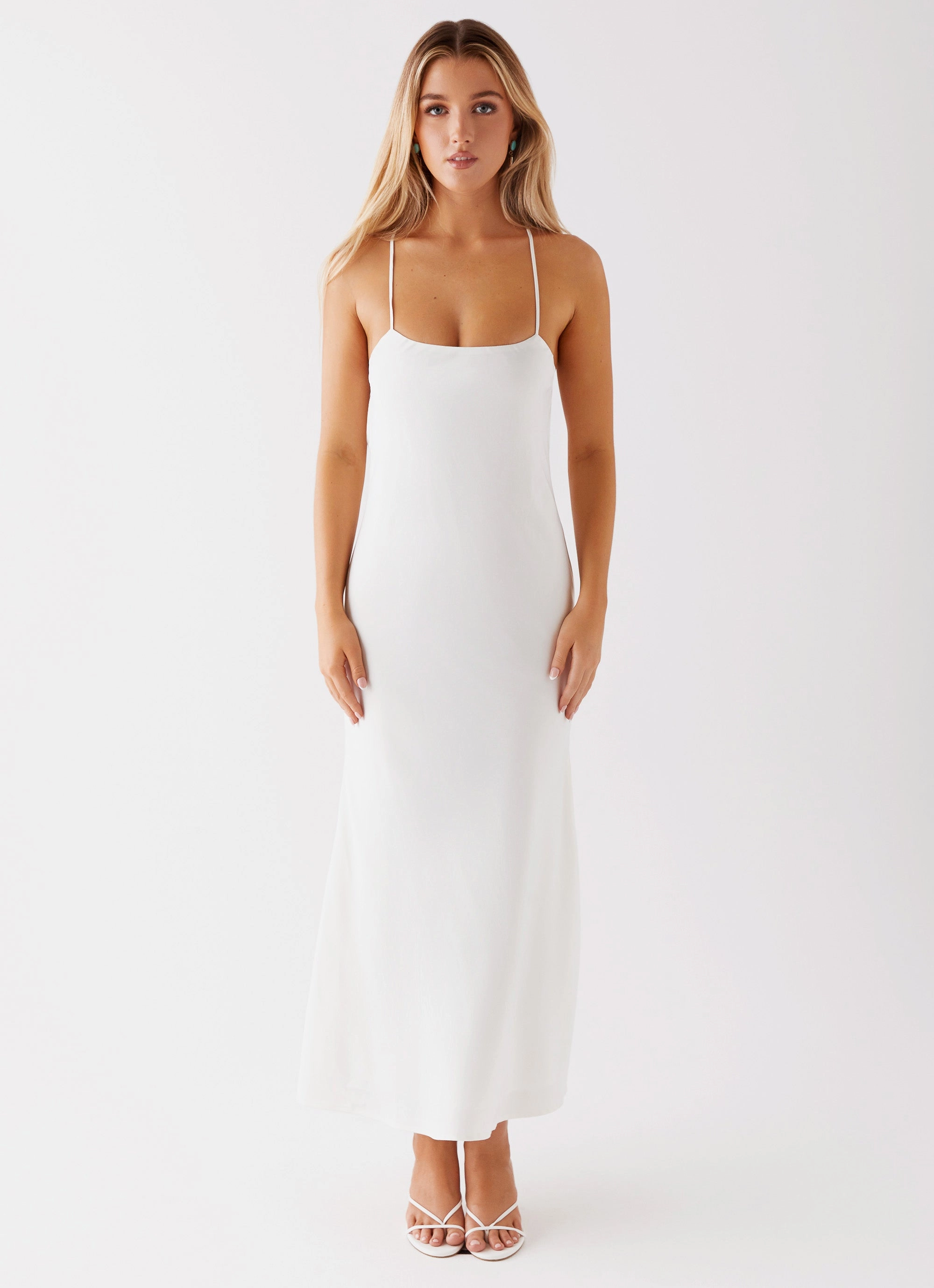 Runway Royalty Maxi Dress - White Stylish Touch