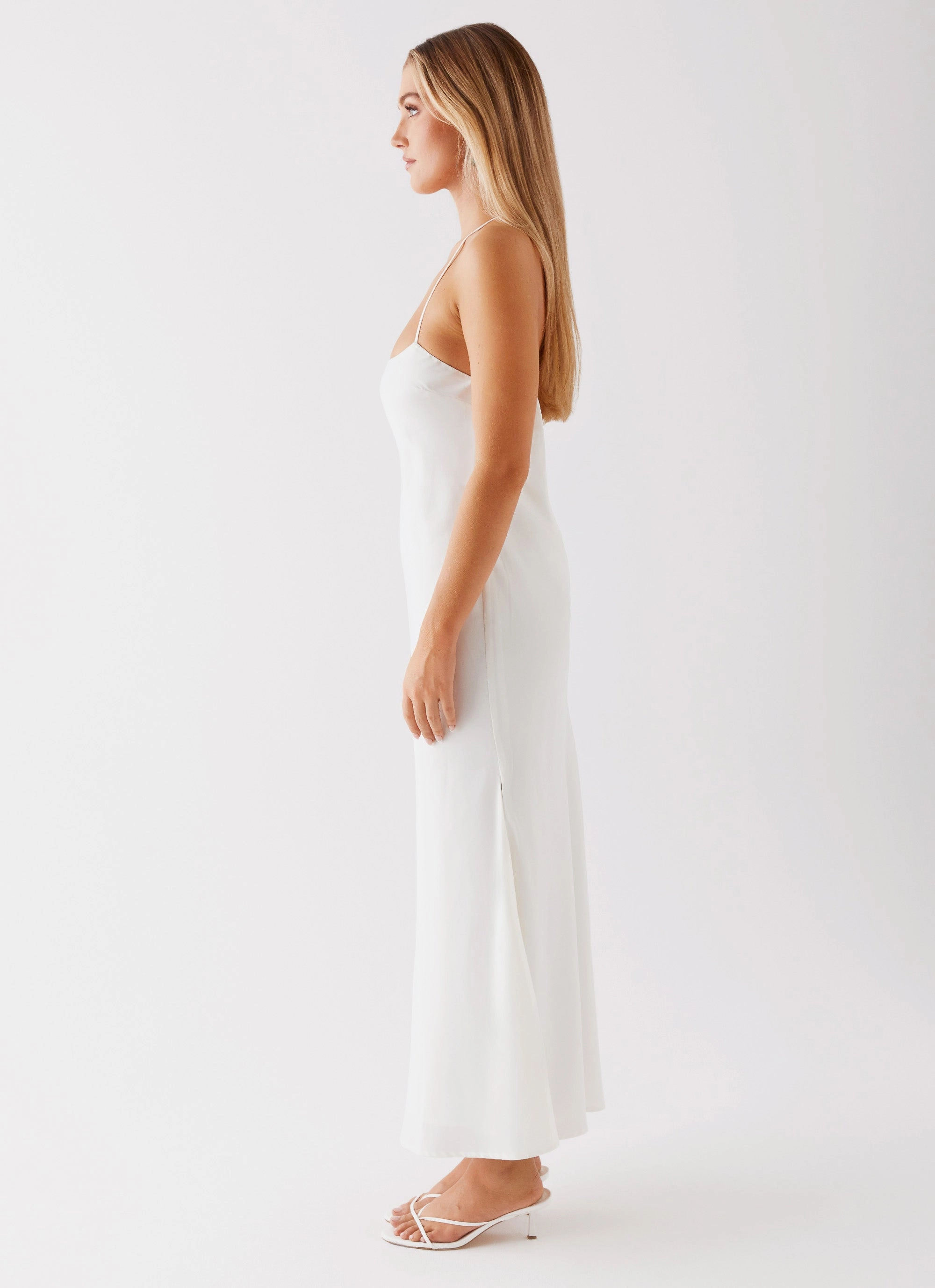 Runway Royalty Maxi Dress - White Bold Touch