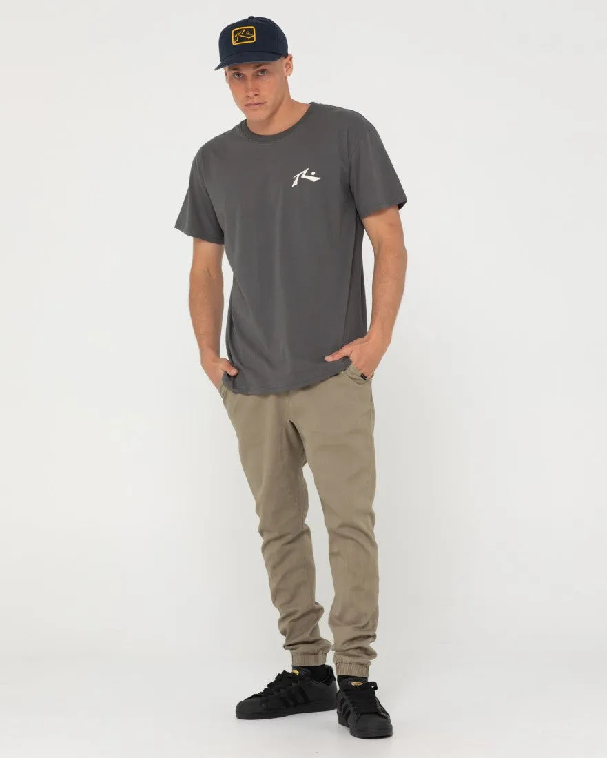 Rusty Hook Out Elastic Pant - Vintage Khaki