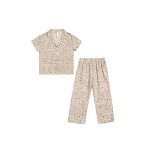 Rylee   Cru Garden Outline Pajama Set - Ivory