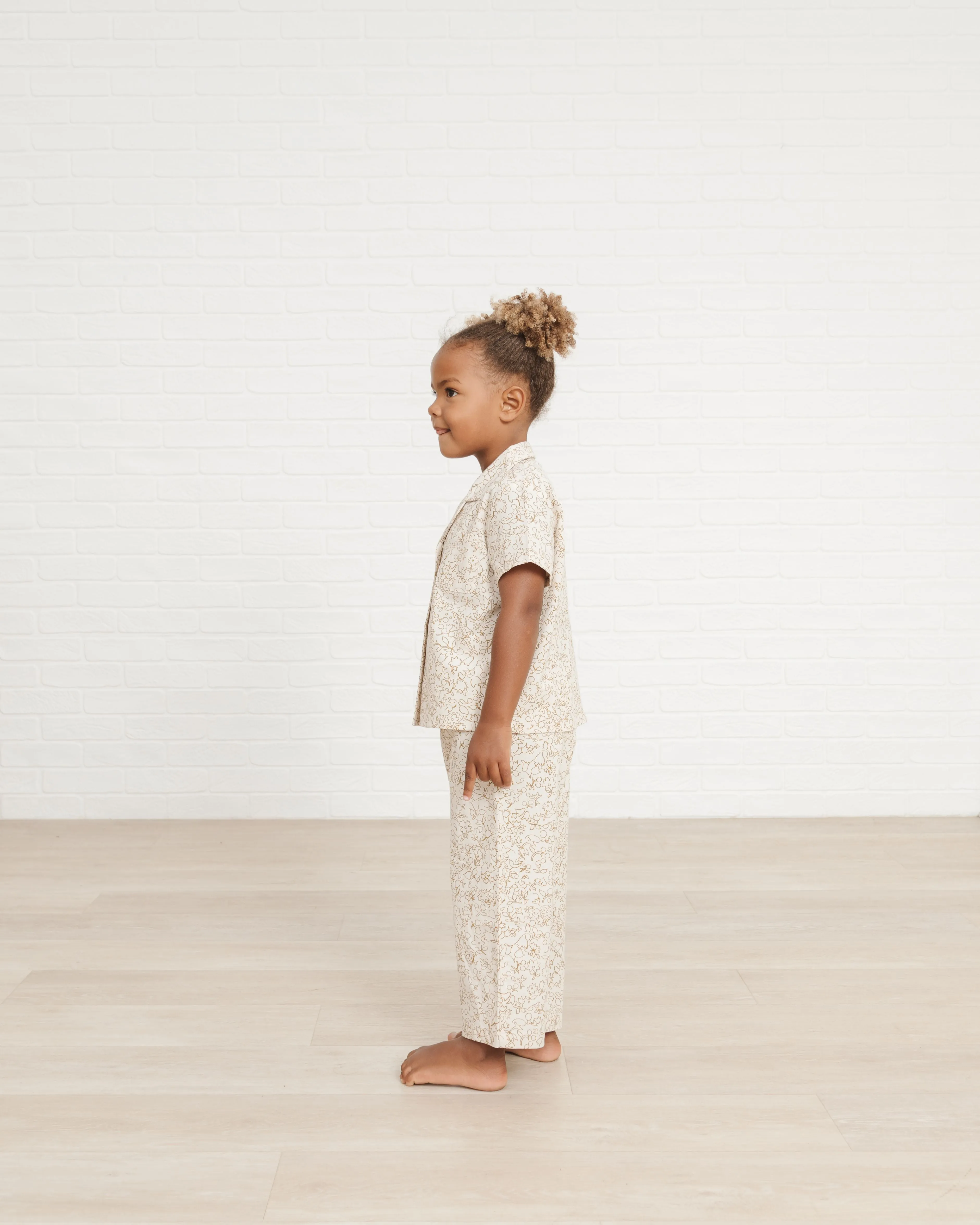 Rylee   Cru Garden Outline Pajama Set - Ivory