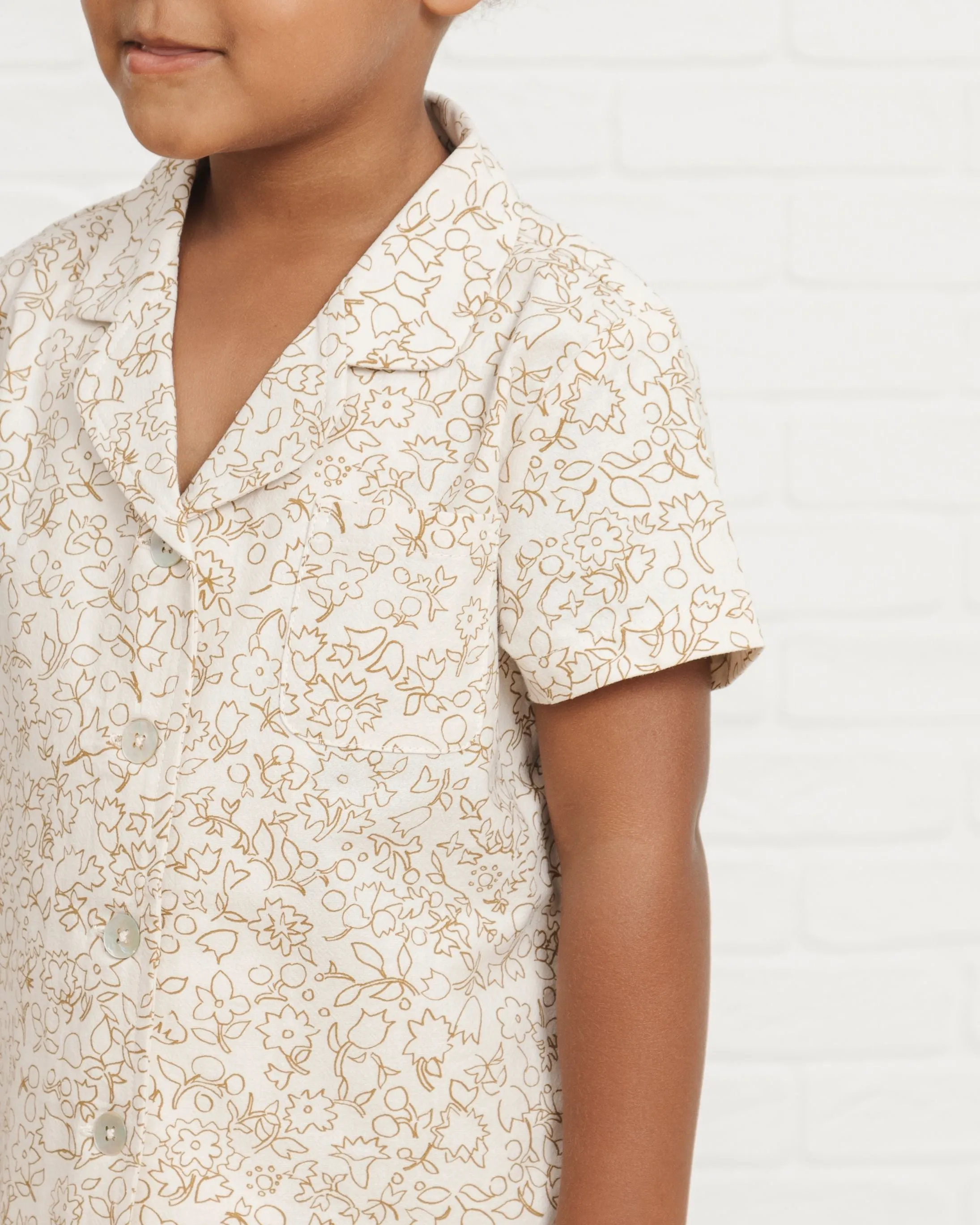 Rylee   Cru Garden Outline Pajama Set - Ivory