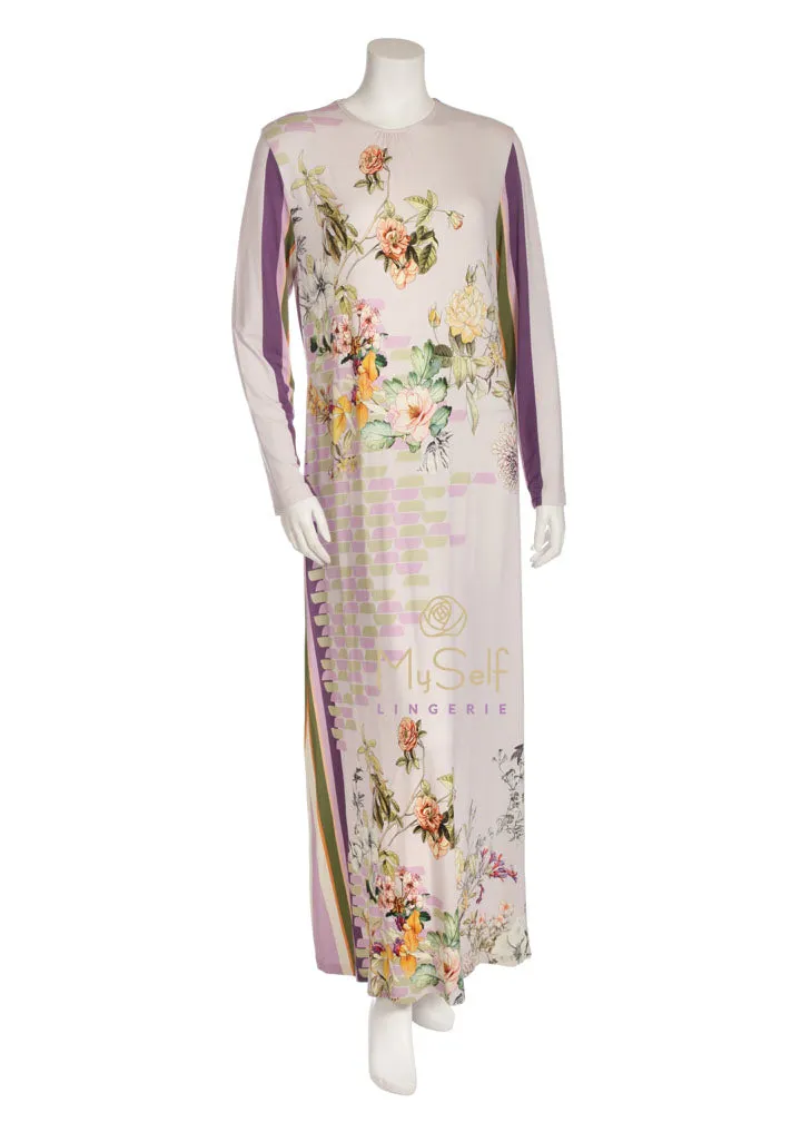 S5648 Floral Print Nightgown