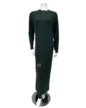 S6266 Peacock Snaps Ribbed Nightgown