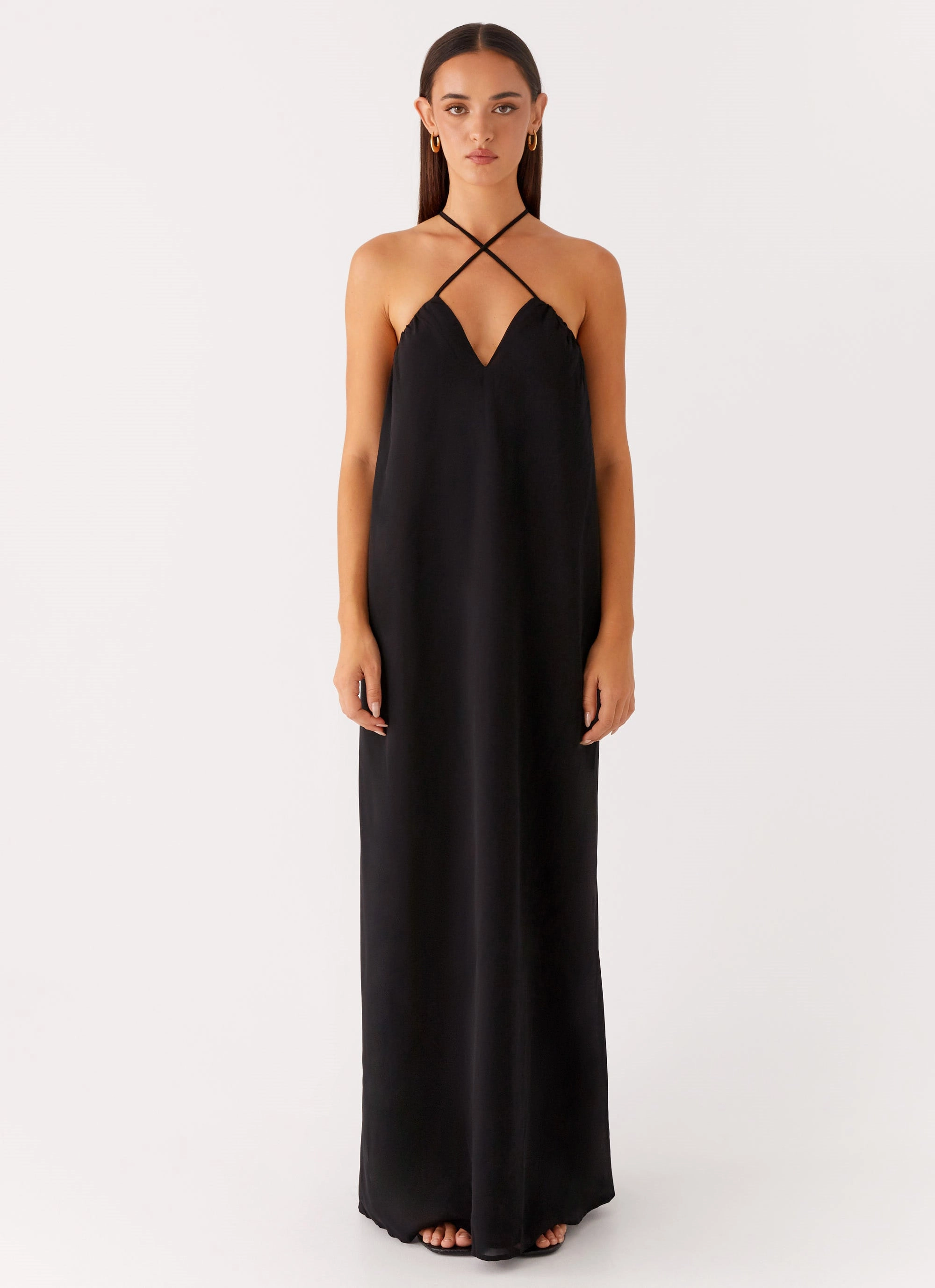 Petite Chic Saba Maxi Dress - Black