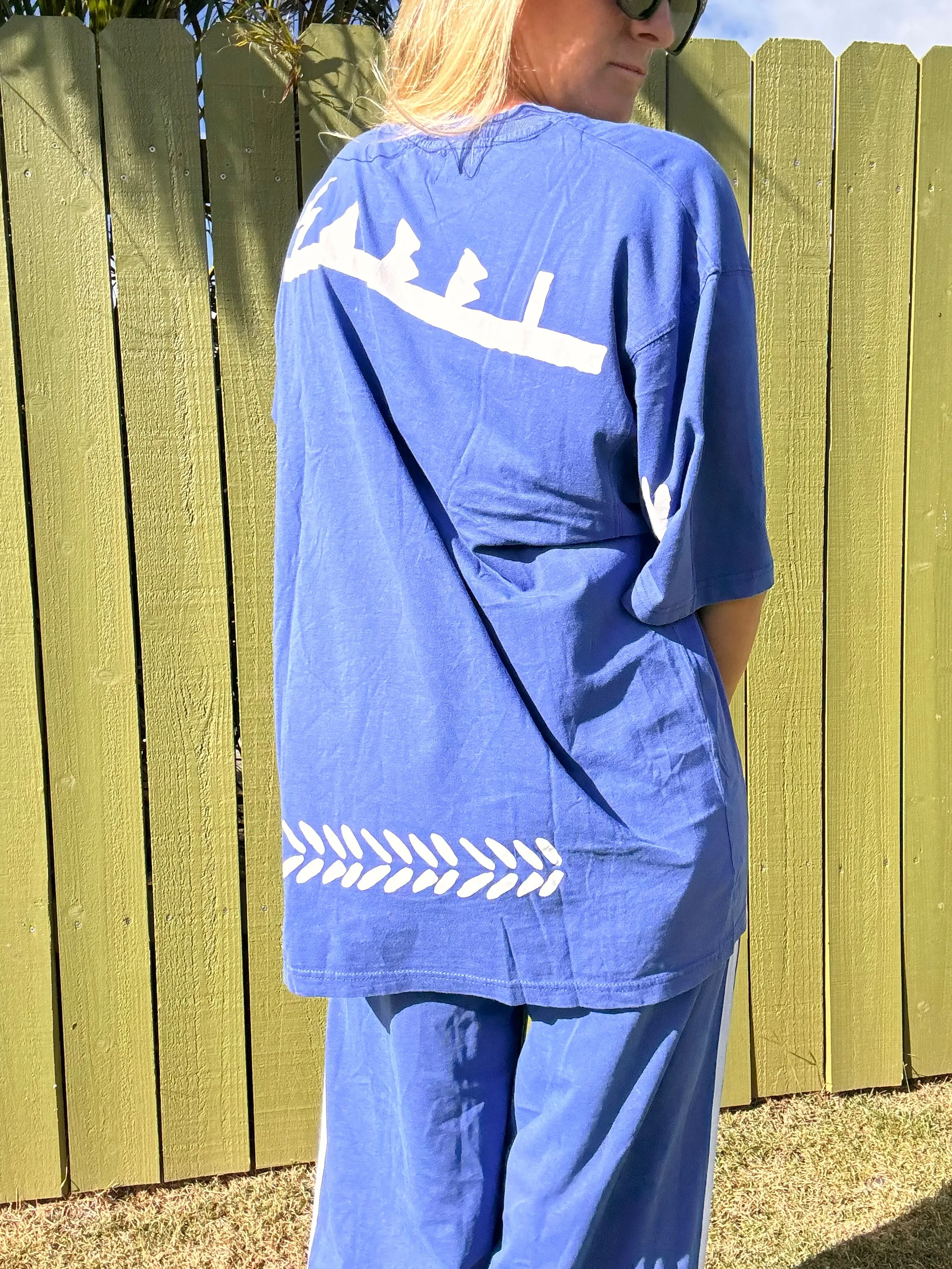 SABBI The Margie Oversized Tee - Royal