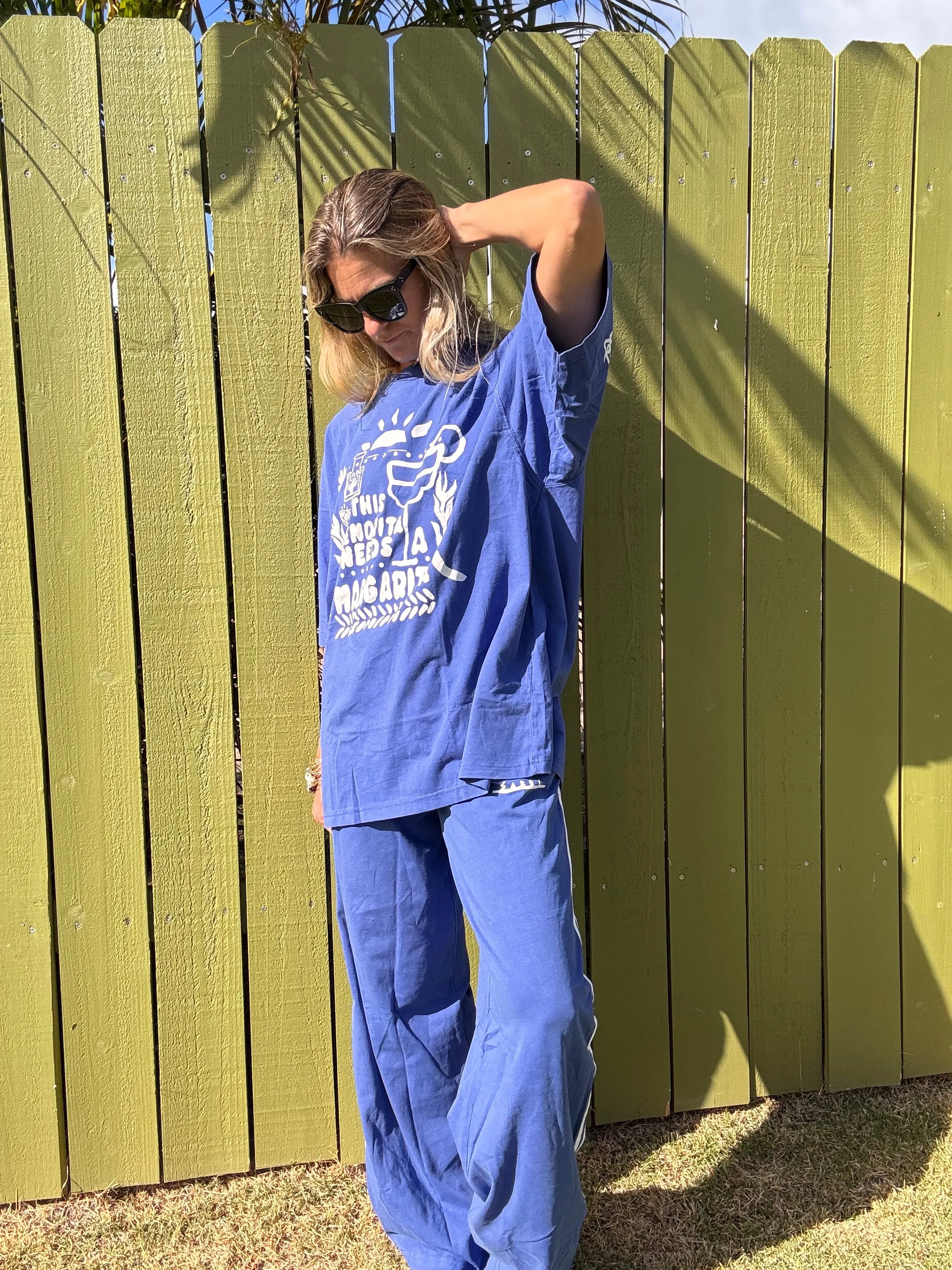 SABBI The Margie Oversized Tee - Royal