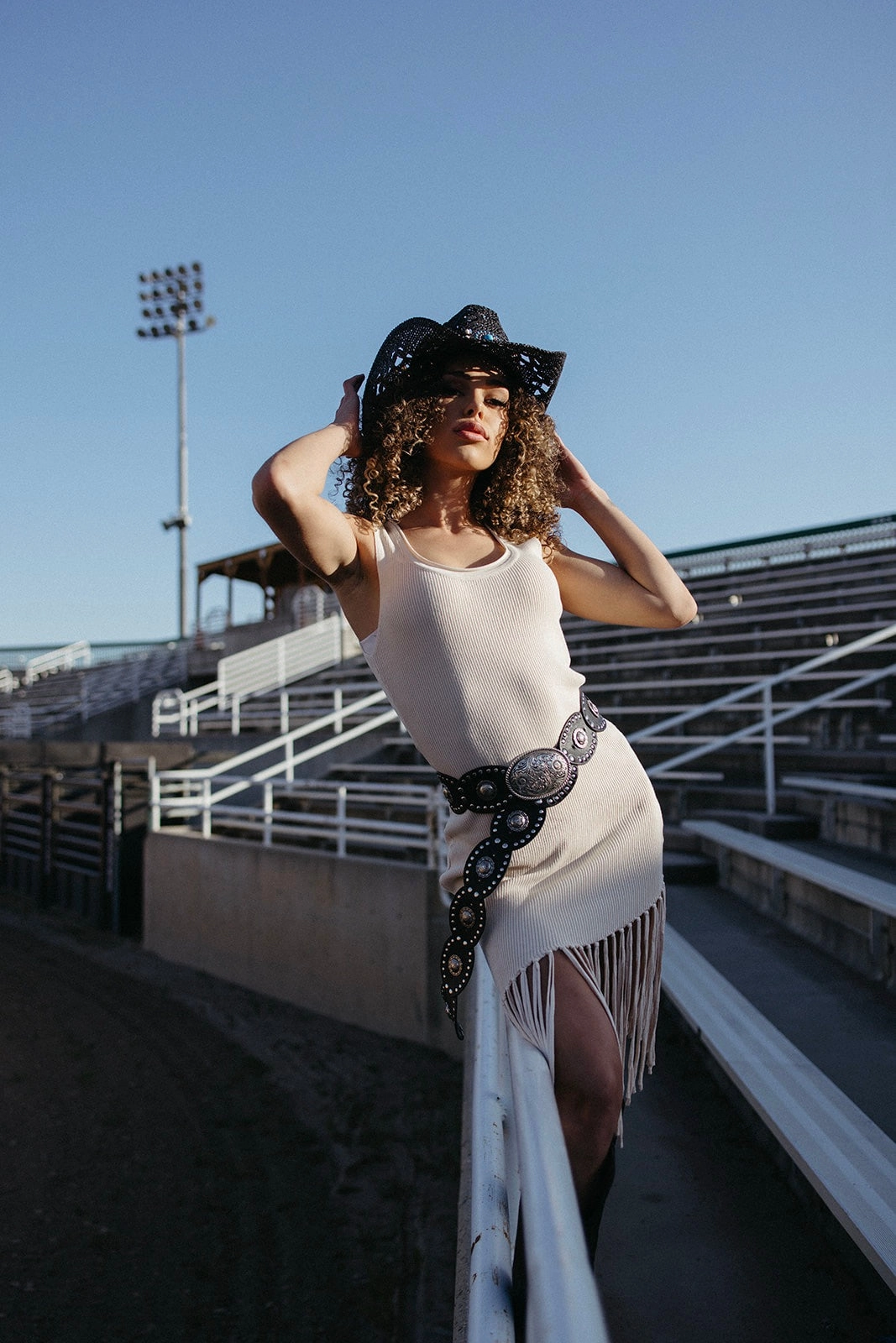 Saddle Dust Ribbed Fringe Dress Cozy Layer Mix-And-Match