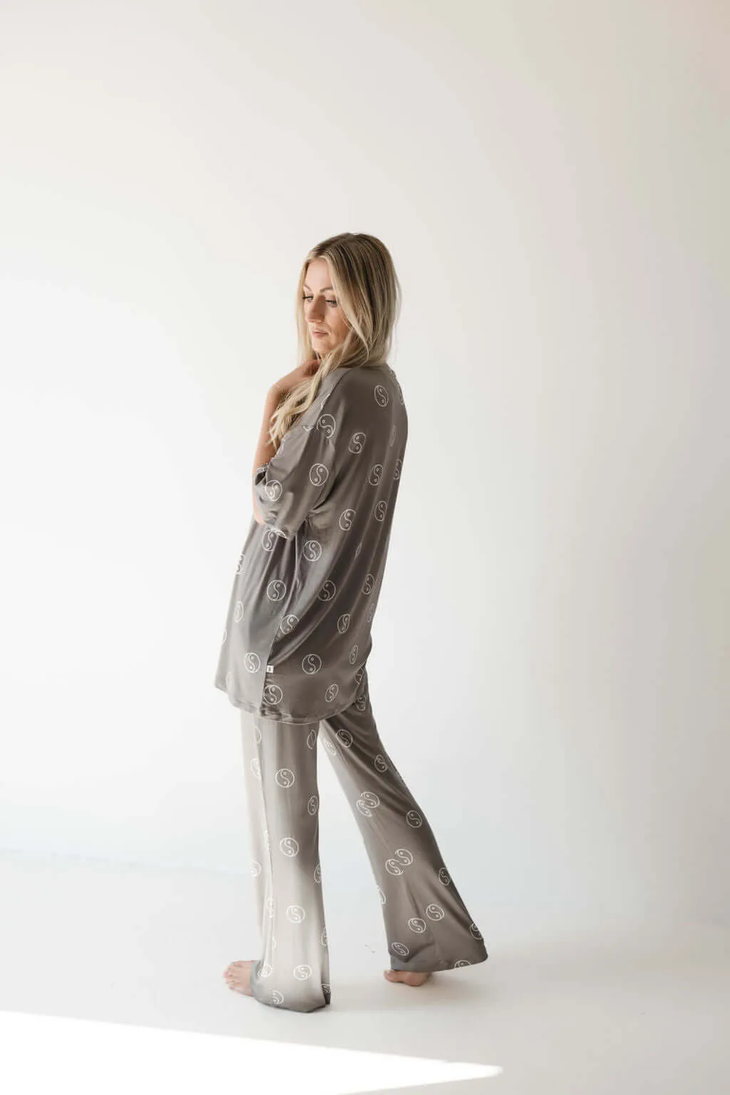 Sage Yin Yang | Short Sleeve Women's Bamboo Pajamas