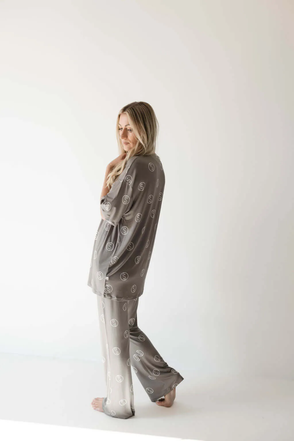 Sage Yin Yang | Short Sleeve Women's Bamboo Pajamas