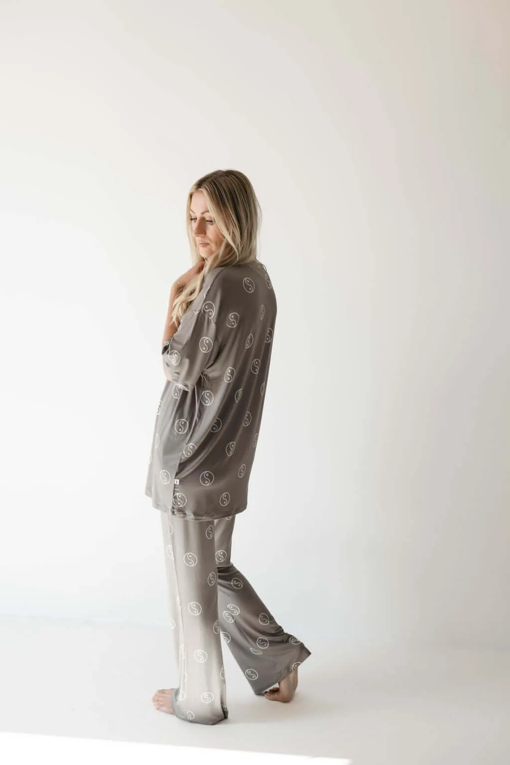 Sage Yin Yang | Short Sleeve Women's Bamboo Pajamas