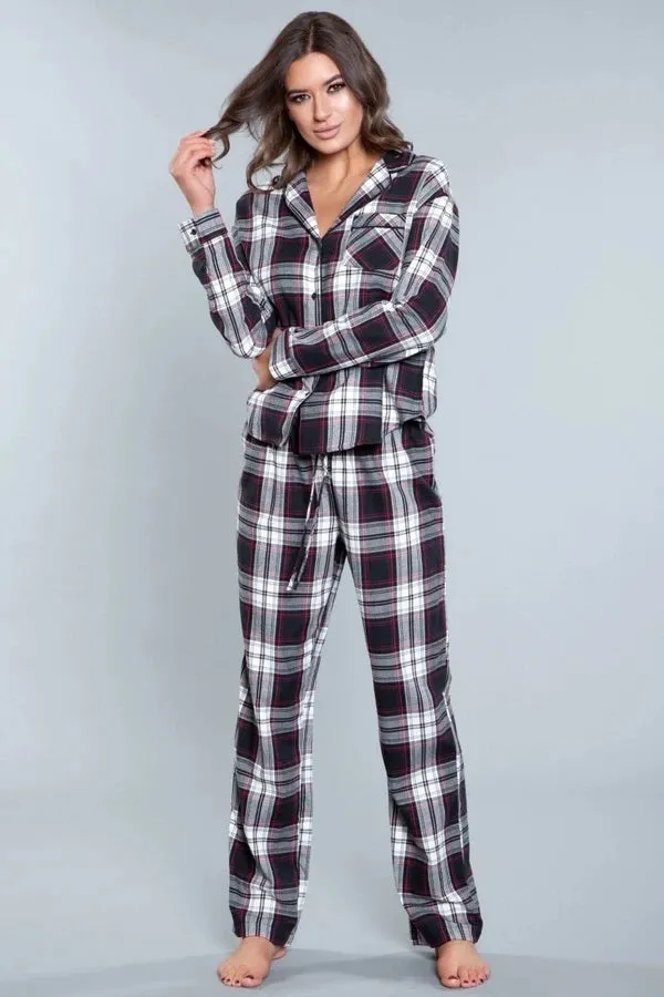 Saige Flannel Pajamaa Set