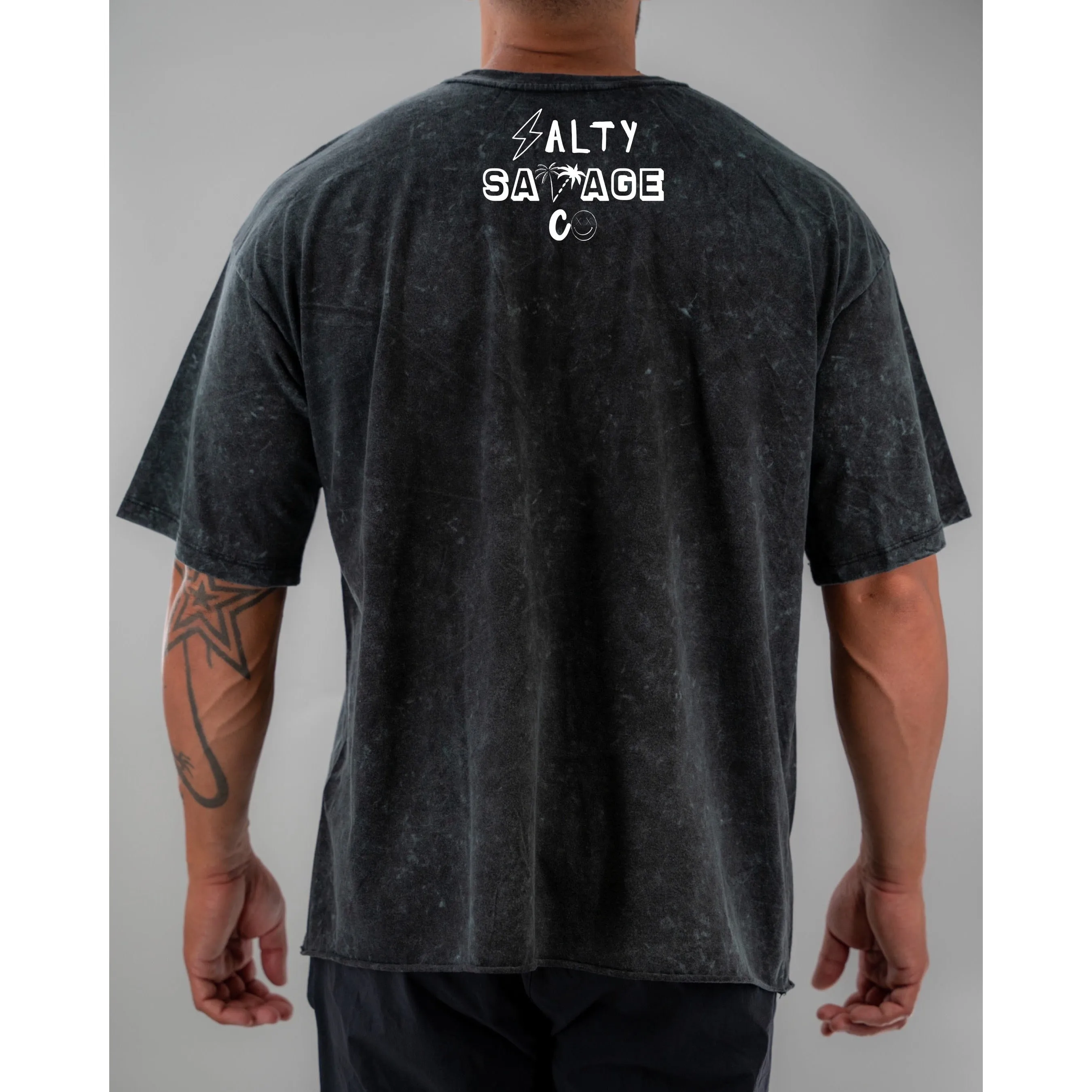 Salty Savage Unisex “Choosing Violence Today” Oversized Tall Crew Tee