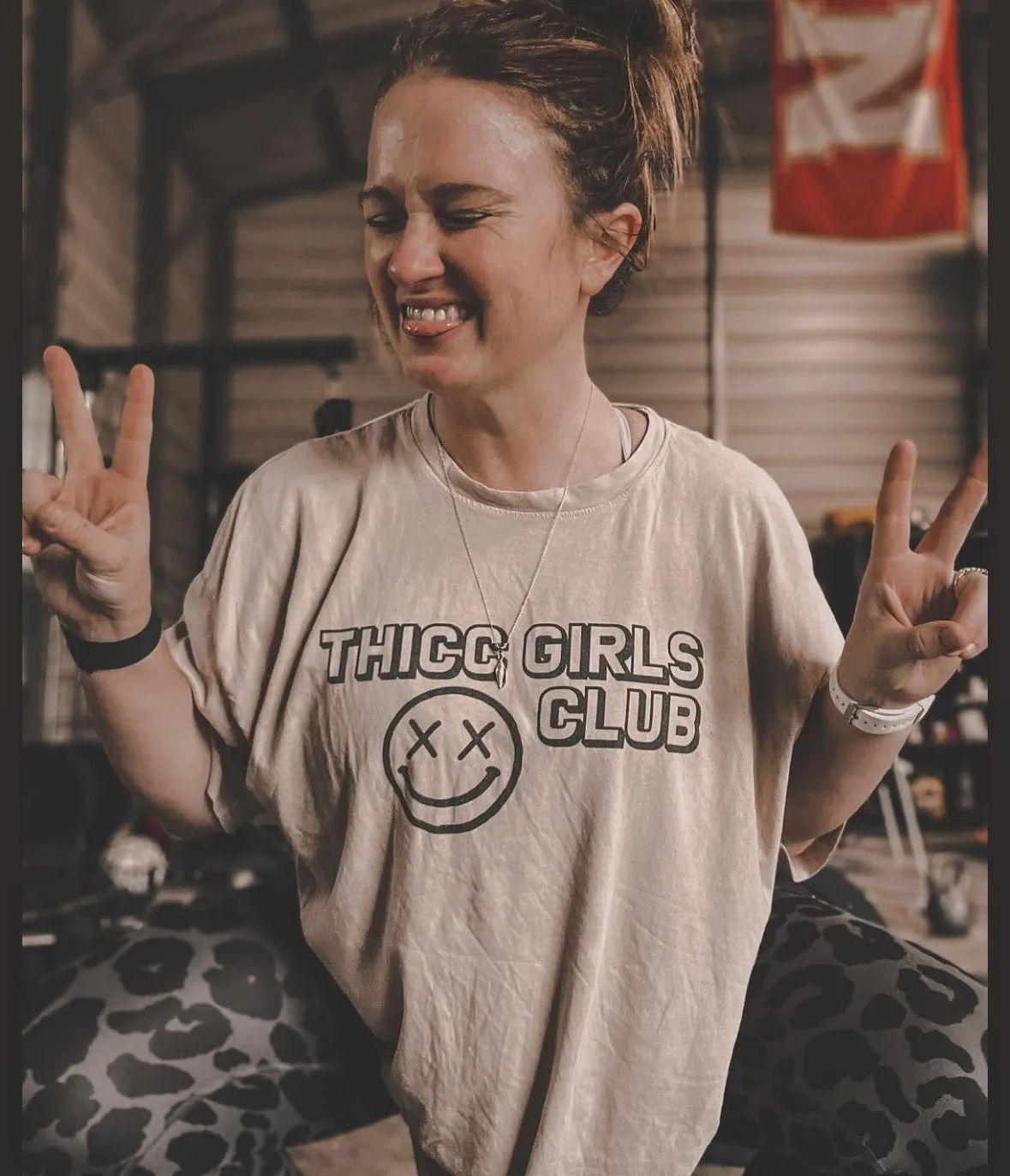 Salty Savage Unisex “THICC GIRLS CLUB” Oversized Tall Crew Tee