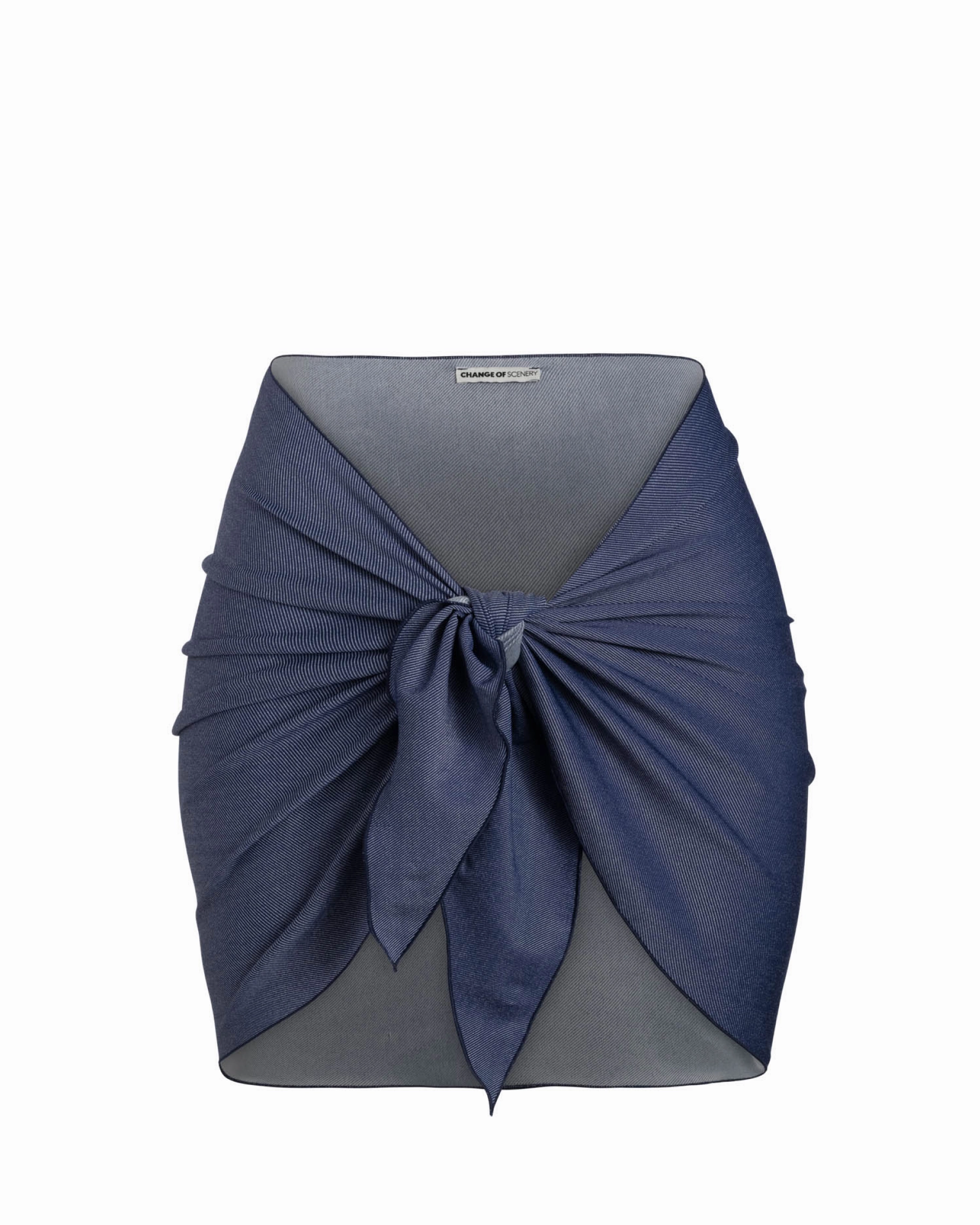 Liv Sarong In Indigo Twill Sunny Holiday