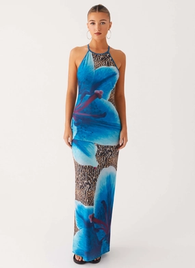 boho vibe Sandy Siren Maxi Dress - Cheetah Floral
