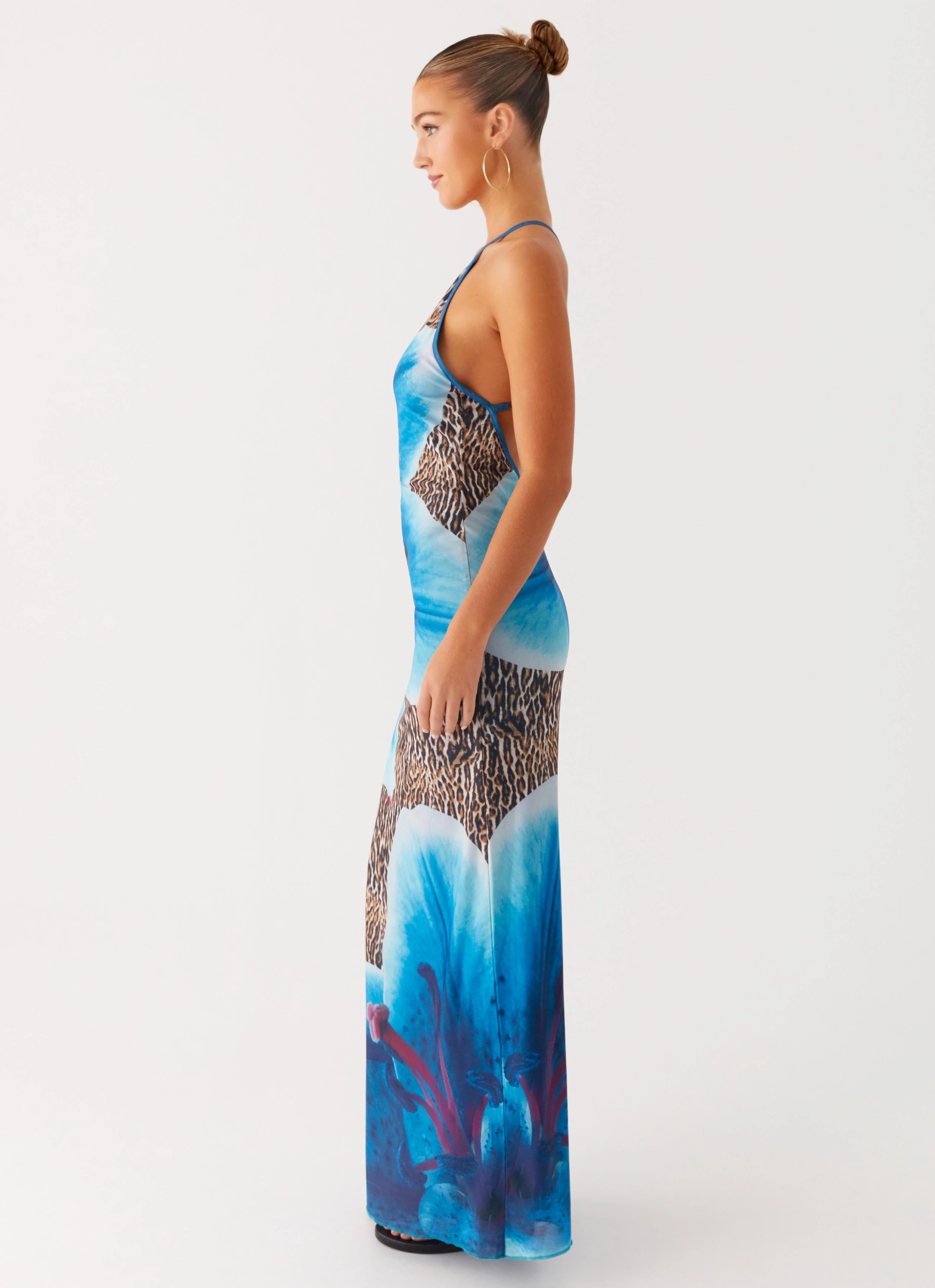 Sandy Siren Maxi Dress - Cheetah Floral confident look Luxurious Feel