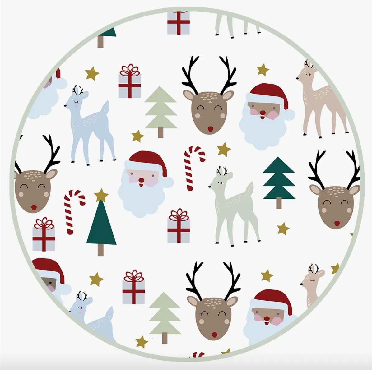 Santa & Friends Bamboo Pajamas 6-12 Months