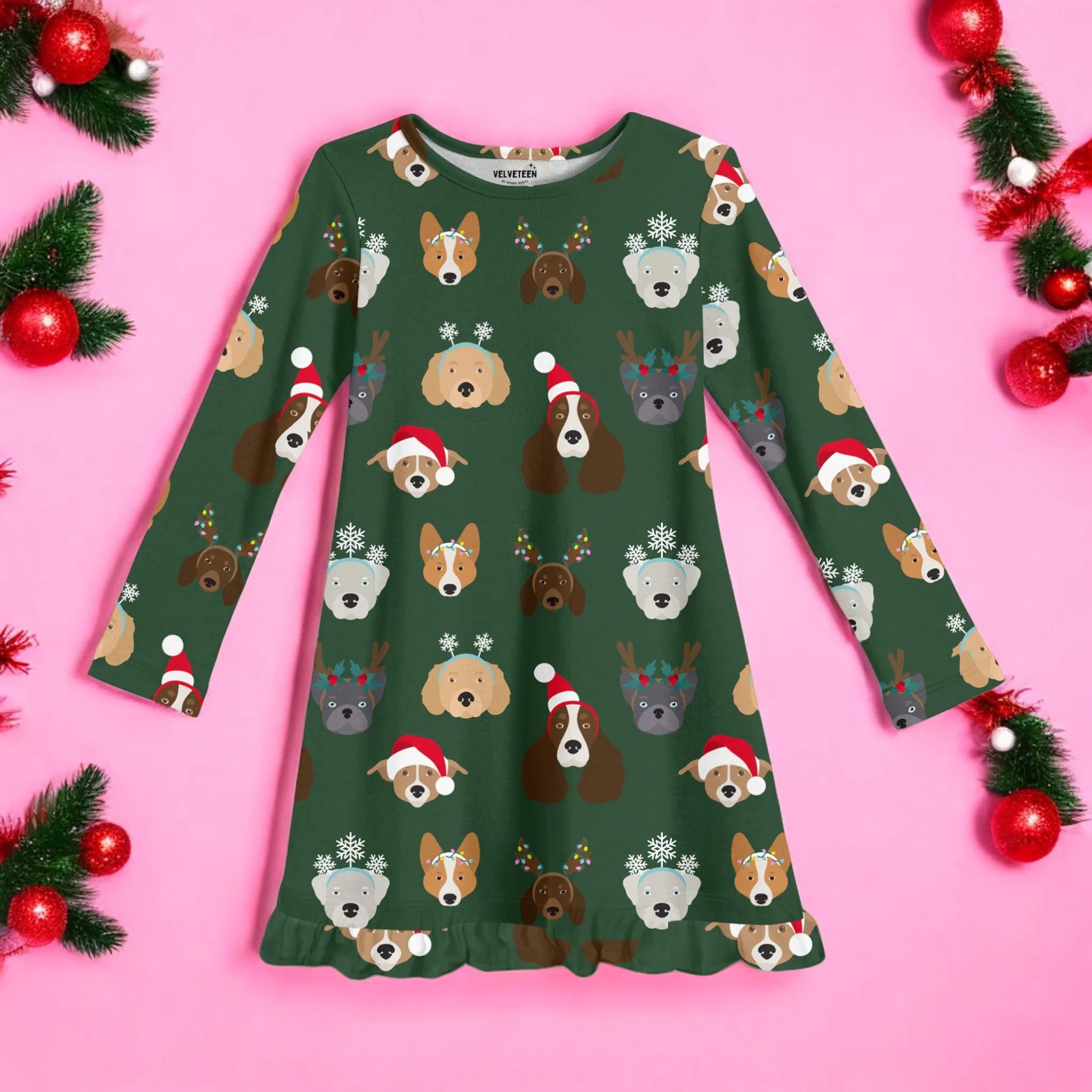 Santa Paws | Bamboo Ruffle Gown